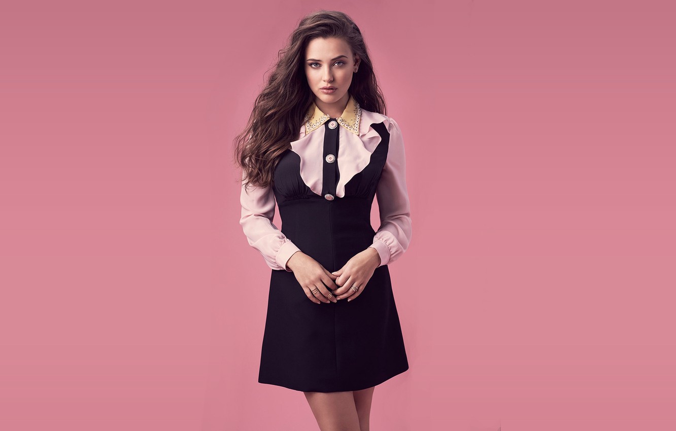 Katherine Langford in Black Dress Wallpapers