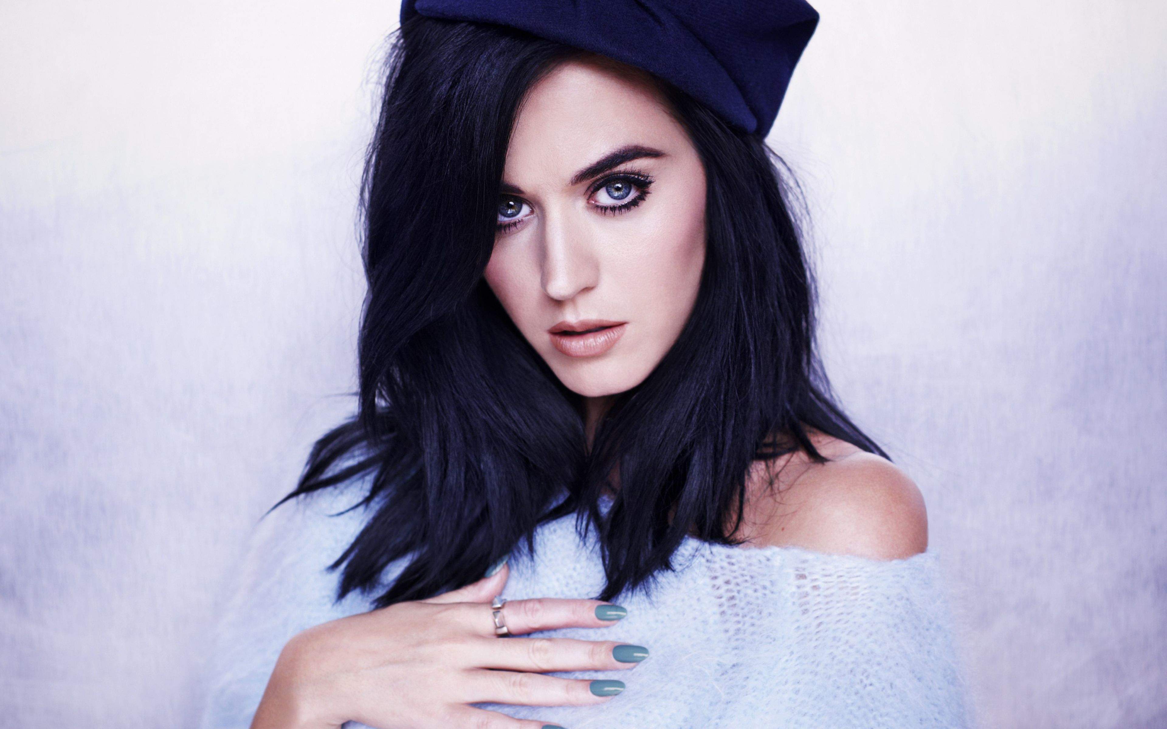 Katy Perry Black Hairs 2017 Wallpapers