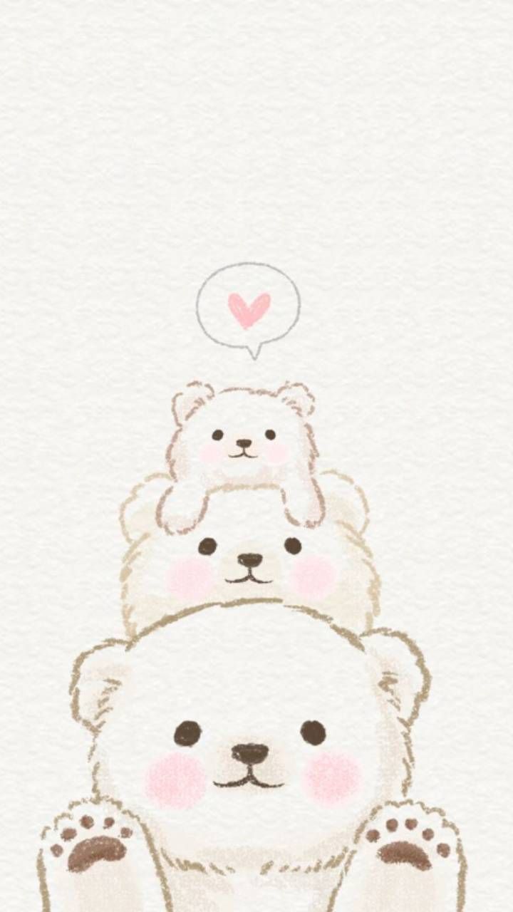 Kawaii Bear Drawing Wallpapers