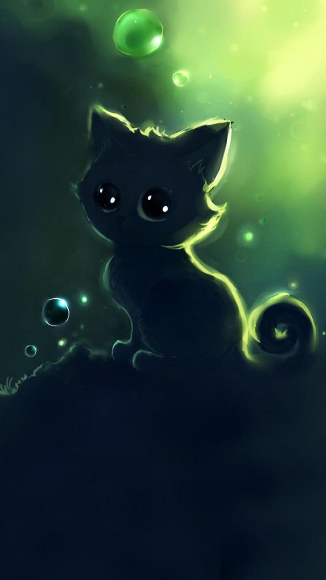 Kawaii Black Cat Wallpapers