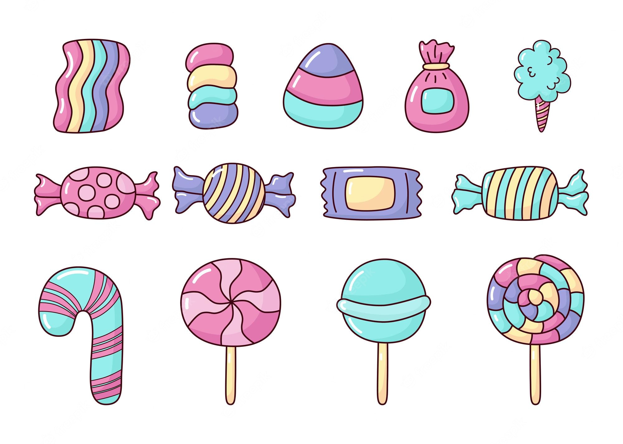 Kawaii Candy Background