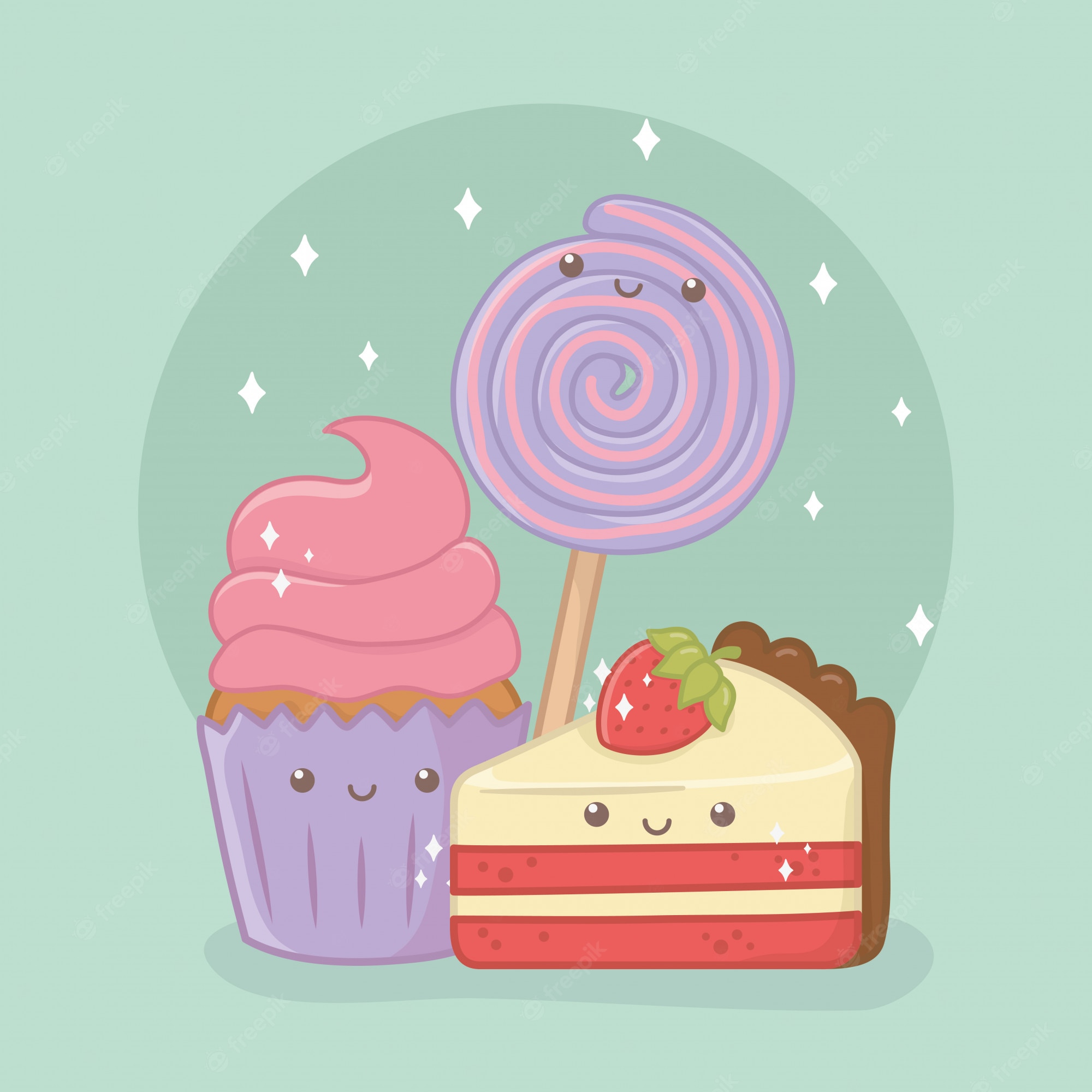 Kawaii Cupcake Wallpapers