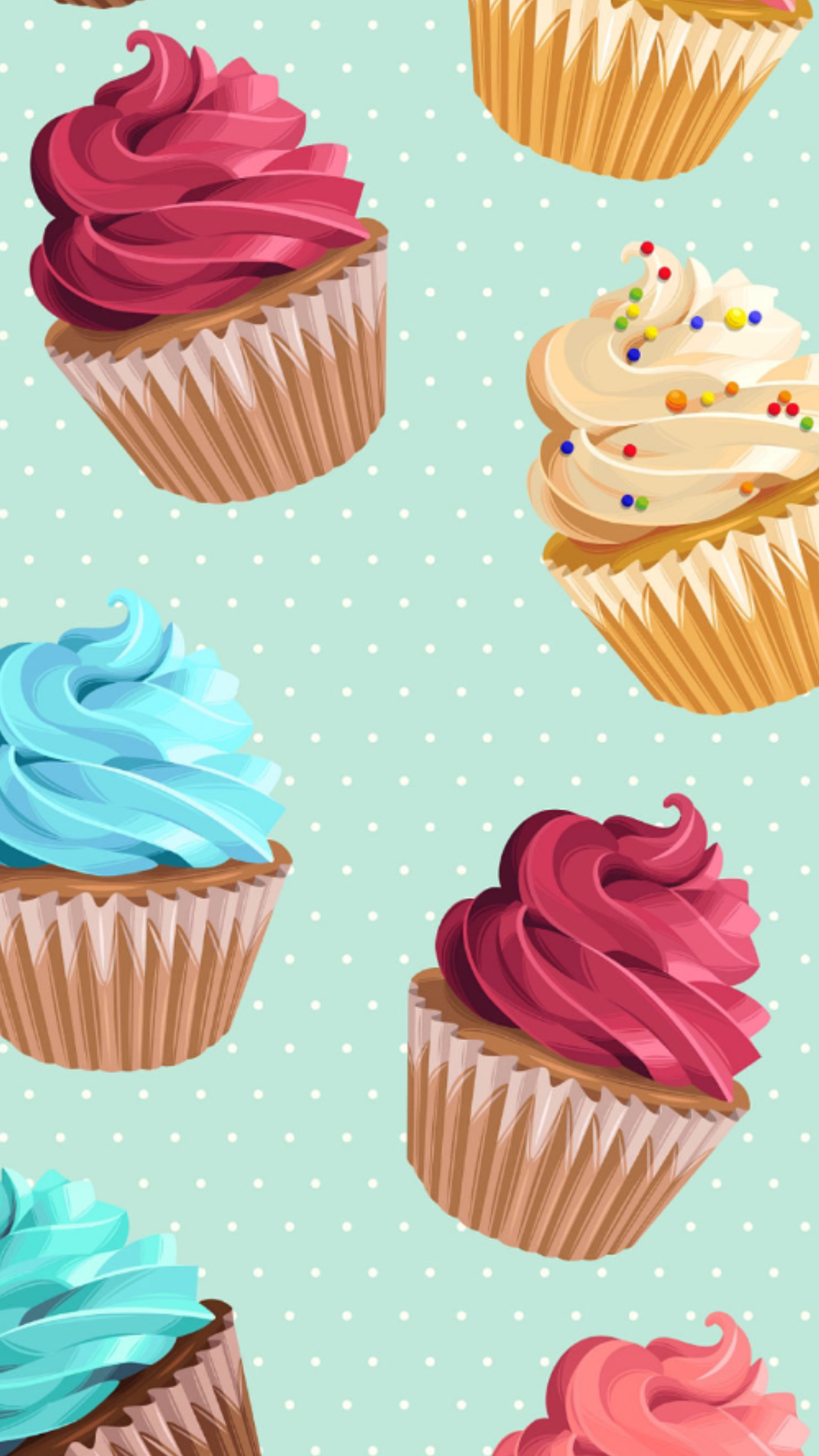 Kawaii Cupcake Wallpapers