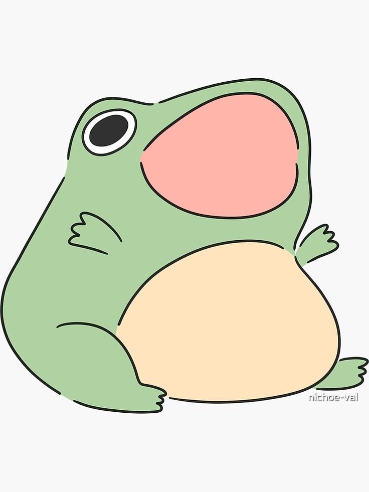 Kawaii Cute Frog Drawing Wallpapers