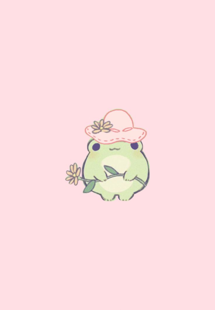 Kawaii Cute Frog Drawing Wallpapers