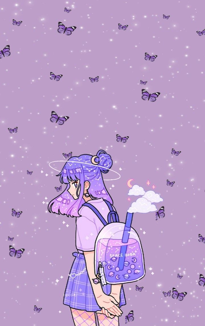 Kawaii Cute Purple Wallpapers