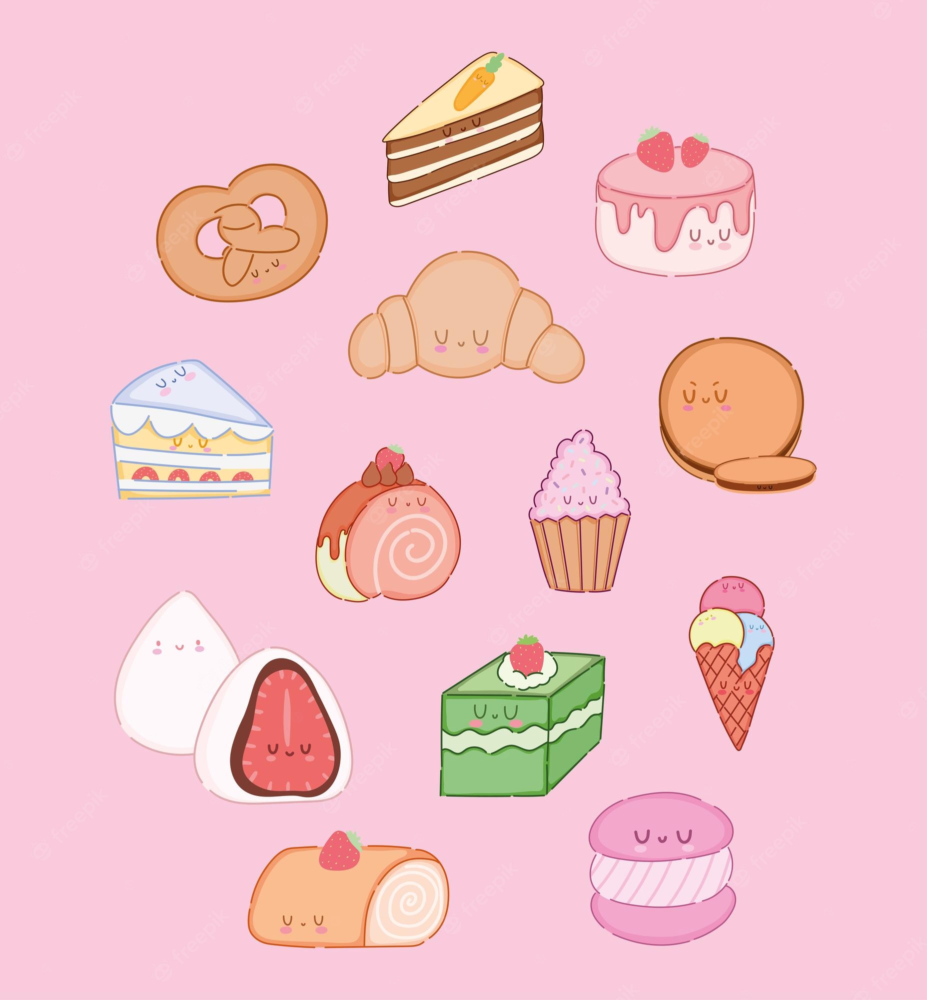 Kawaii Dessert Wallpapers