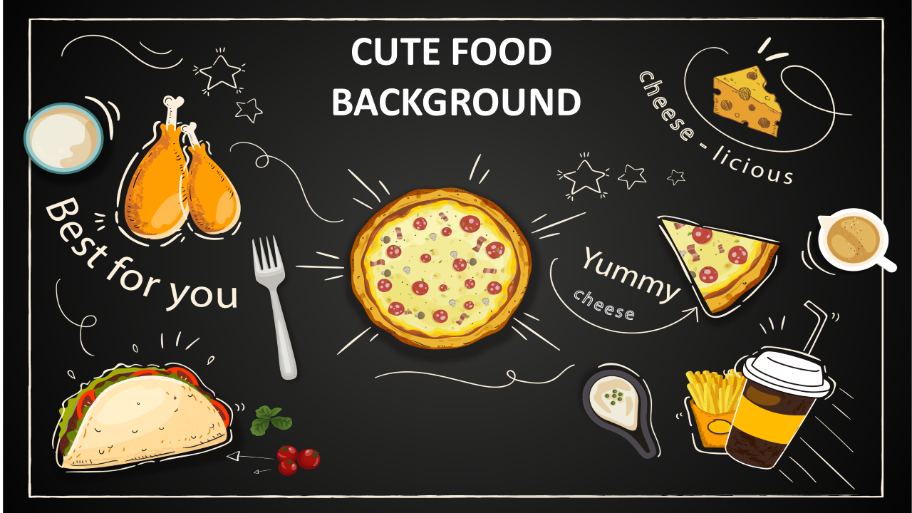 Kawaii Food Background