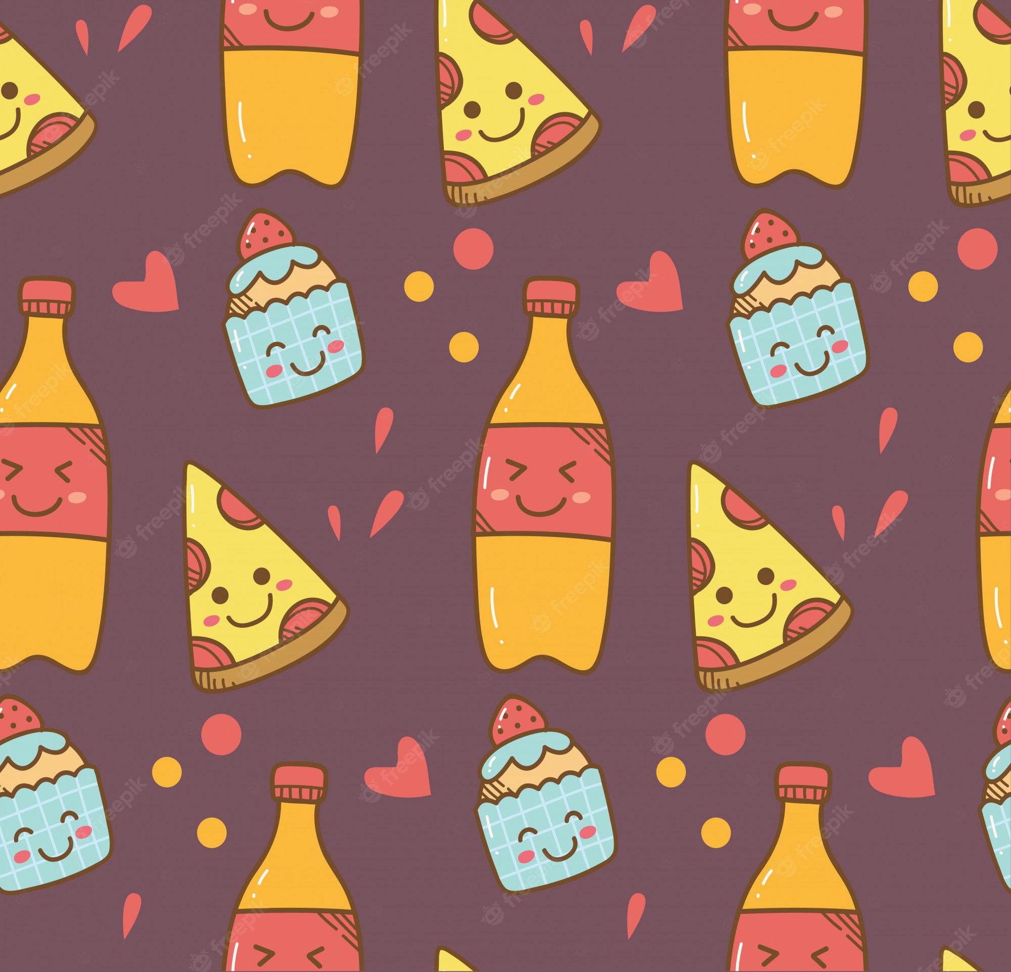 Kawaii Food Background