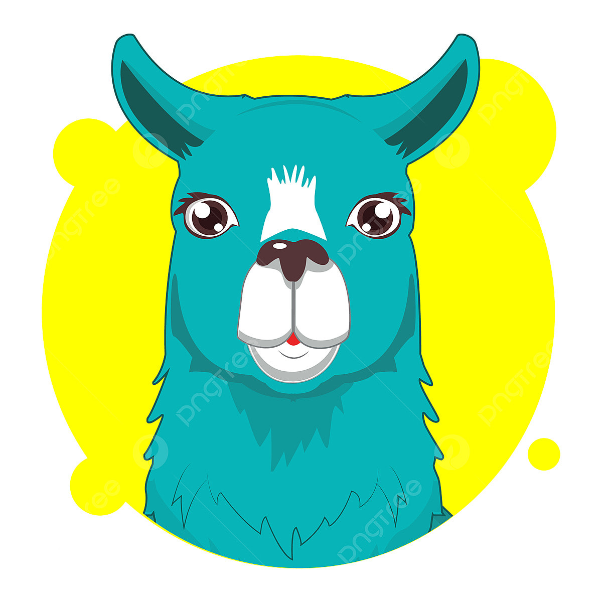 Kawaii Llama Background