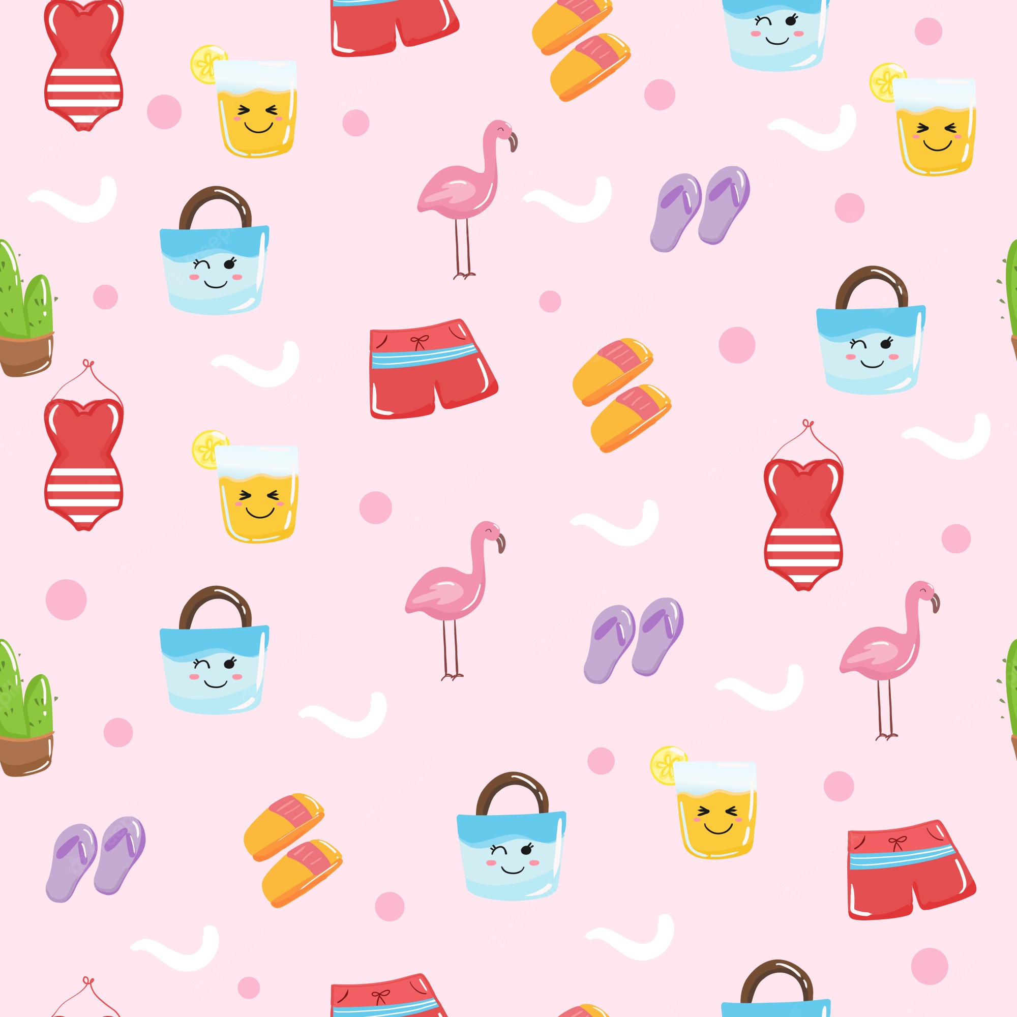 Kawaii Pattern Wallpapers