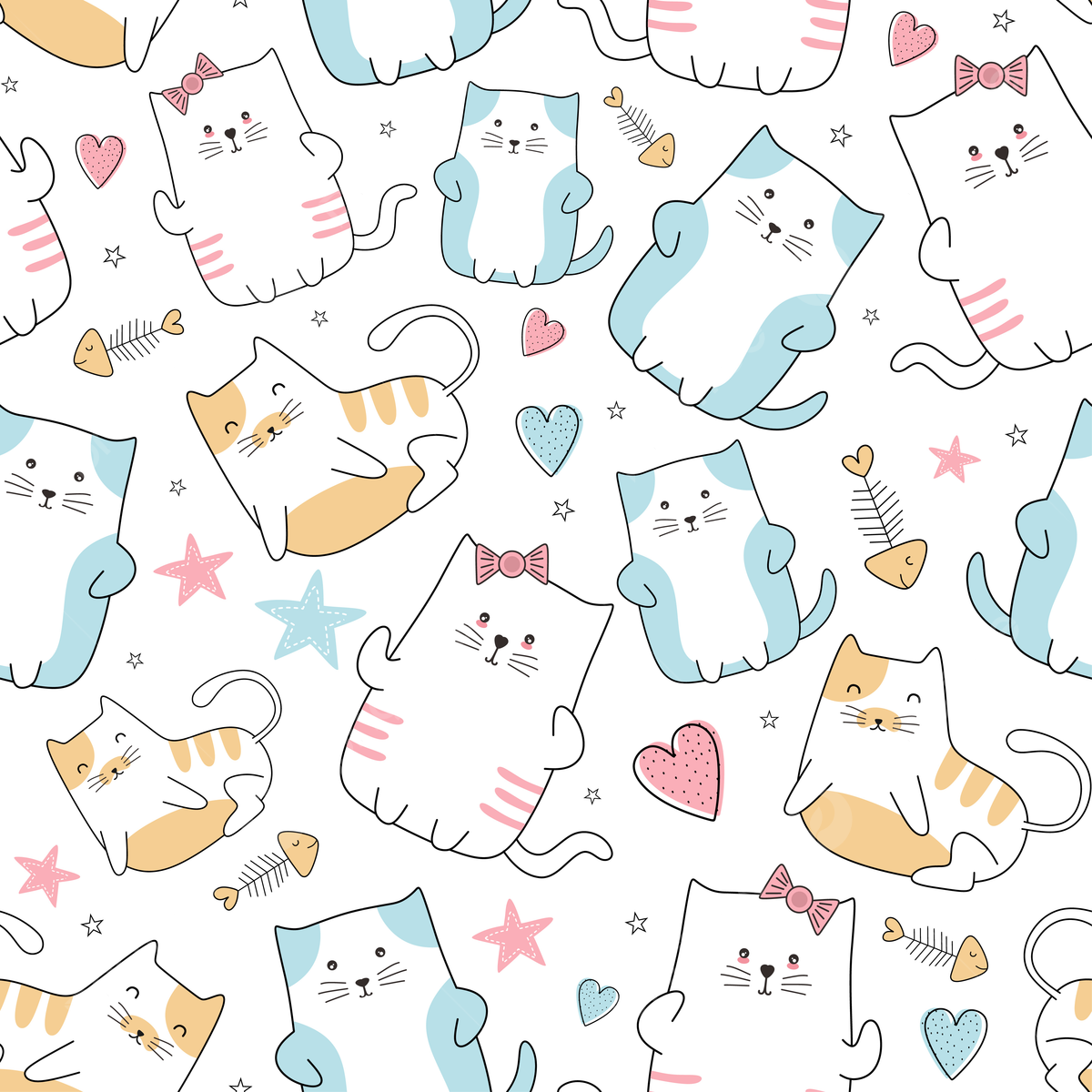 Kawaii Pattern Wallpapers