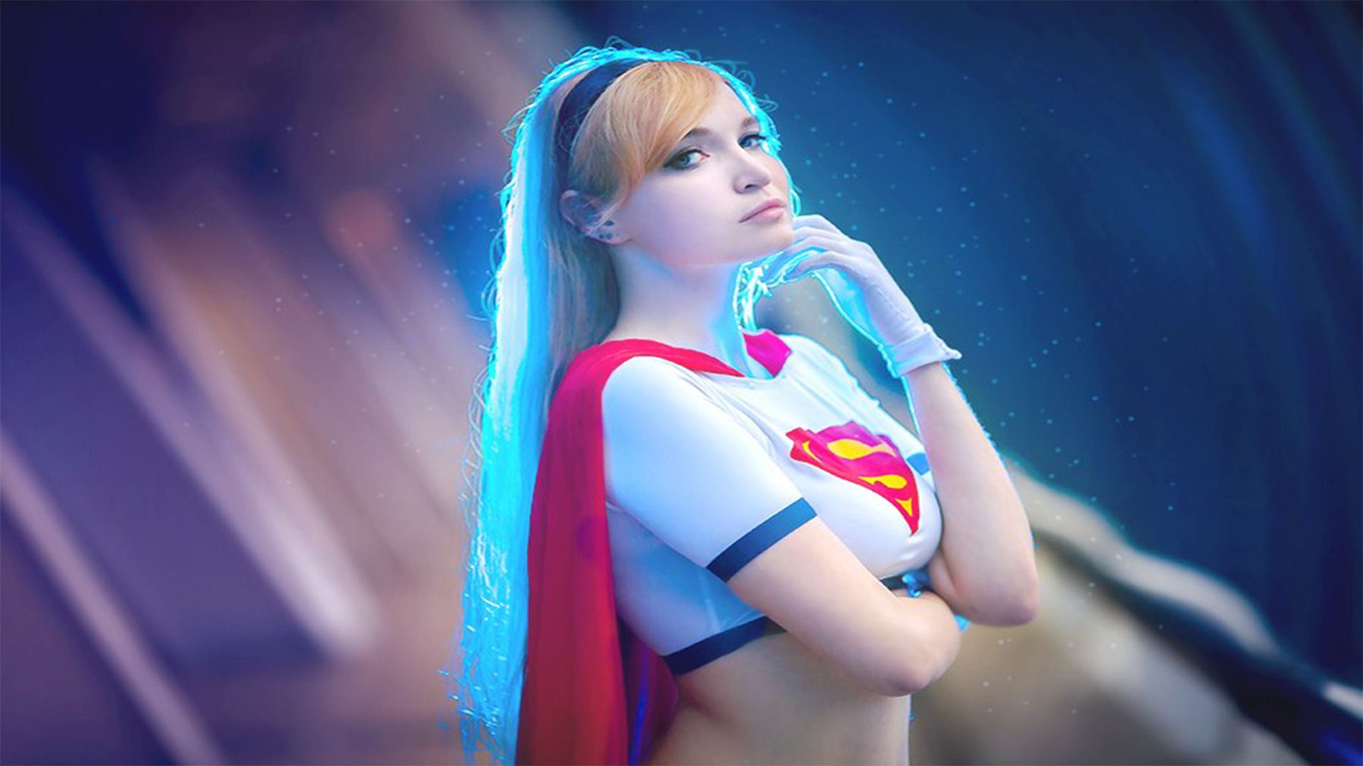 Kawaii Queen Tsun As Supergirl Cosplay Wallpapers