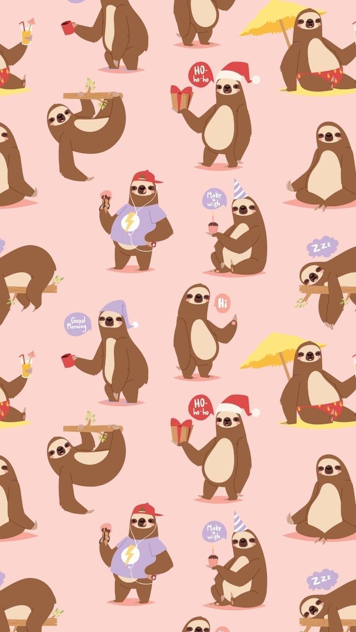 Kawaii Sloth Wallpapers