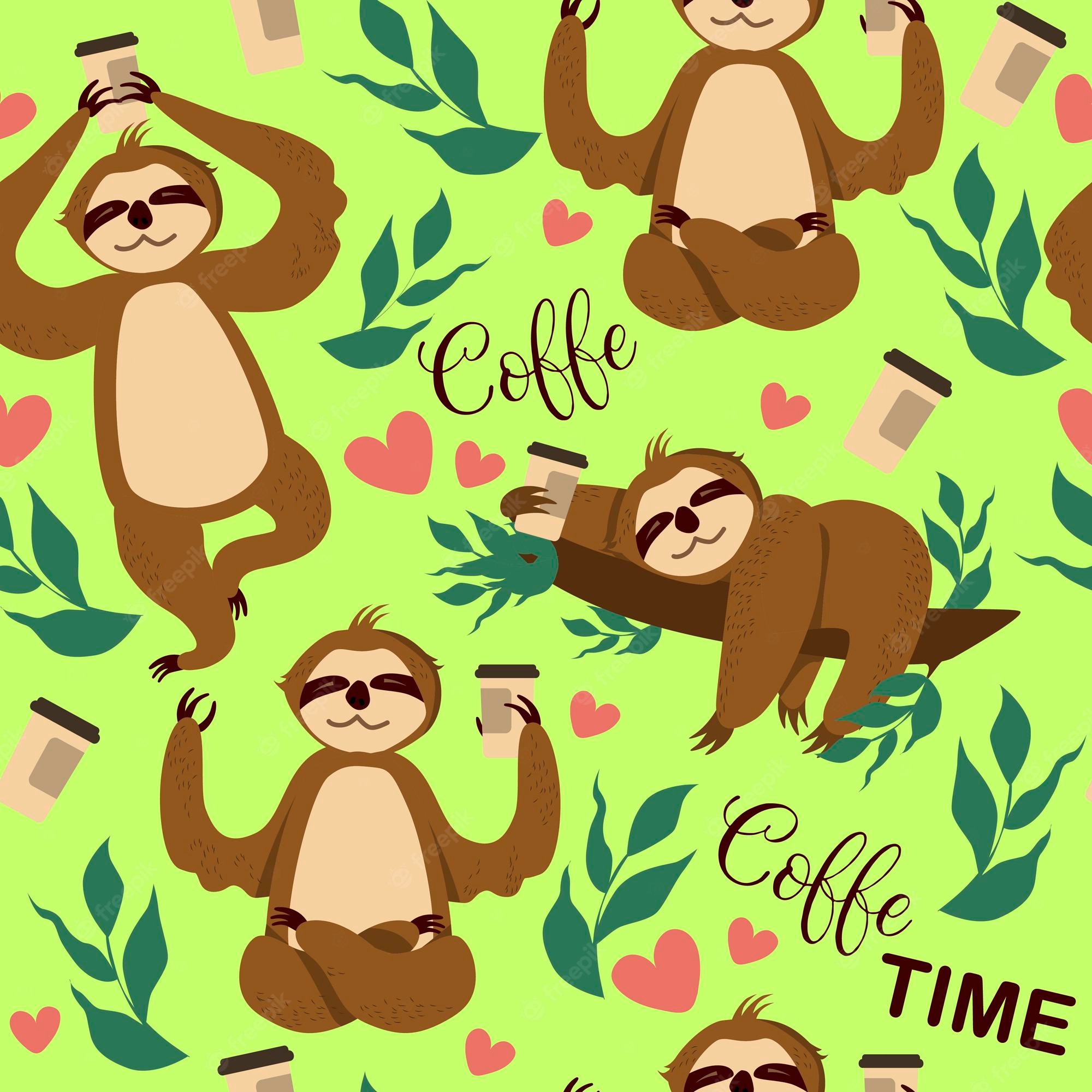 Kawaii Sloth Wallpapers