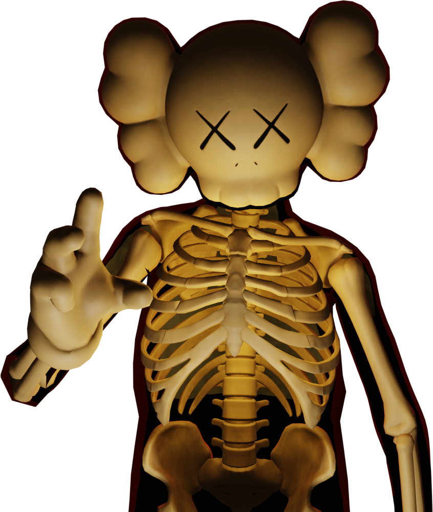 Kaws Skeleton Fortnite Wallpapers