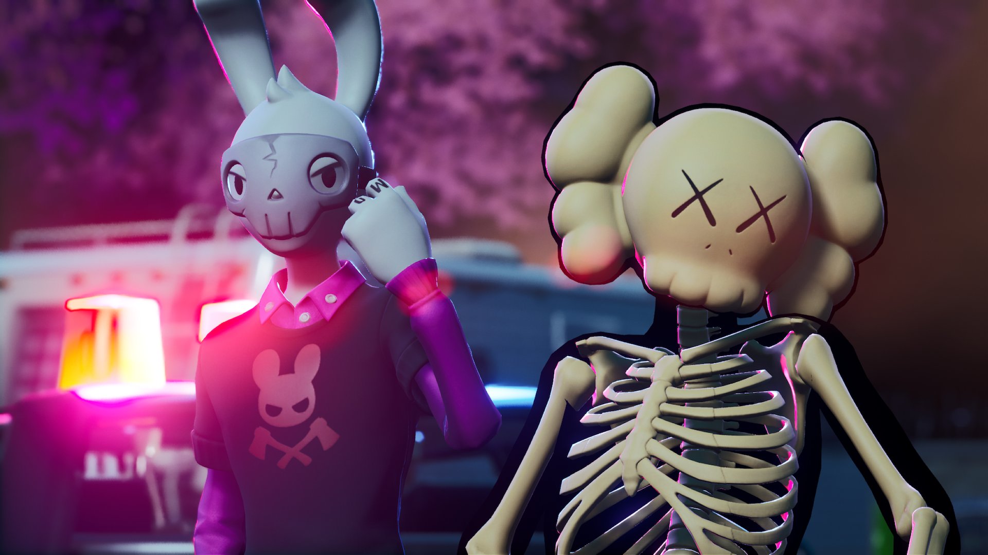 Kaws Skeleton Fortnite Wallpapers