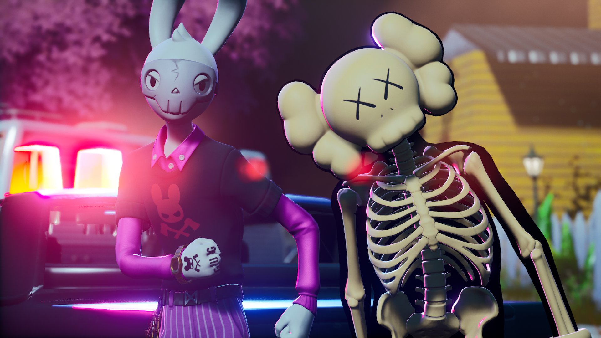 Kaws Skeleton Fortnite Wallpapers