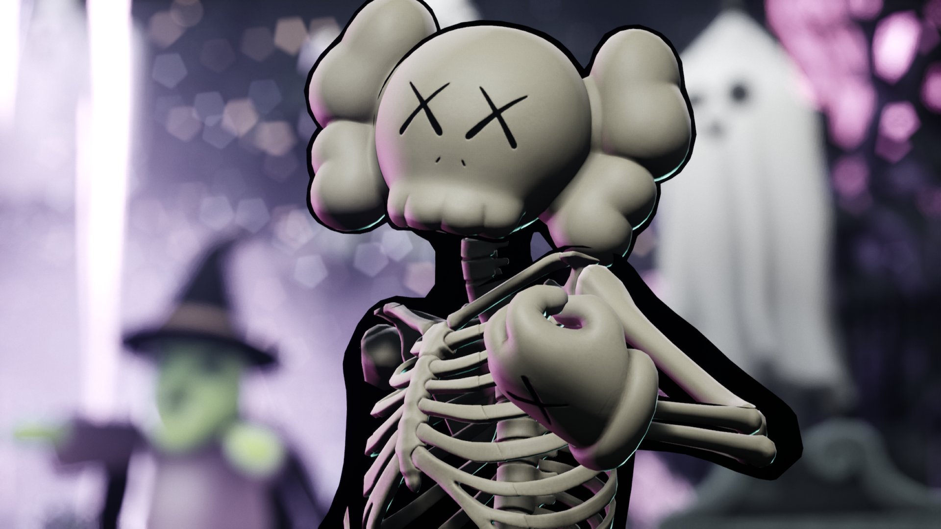 Kaws Skeleton Wallpapers