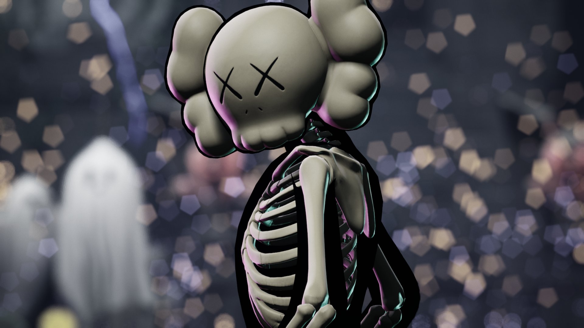 Kaws Skeleton Wallpapers