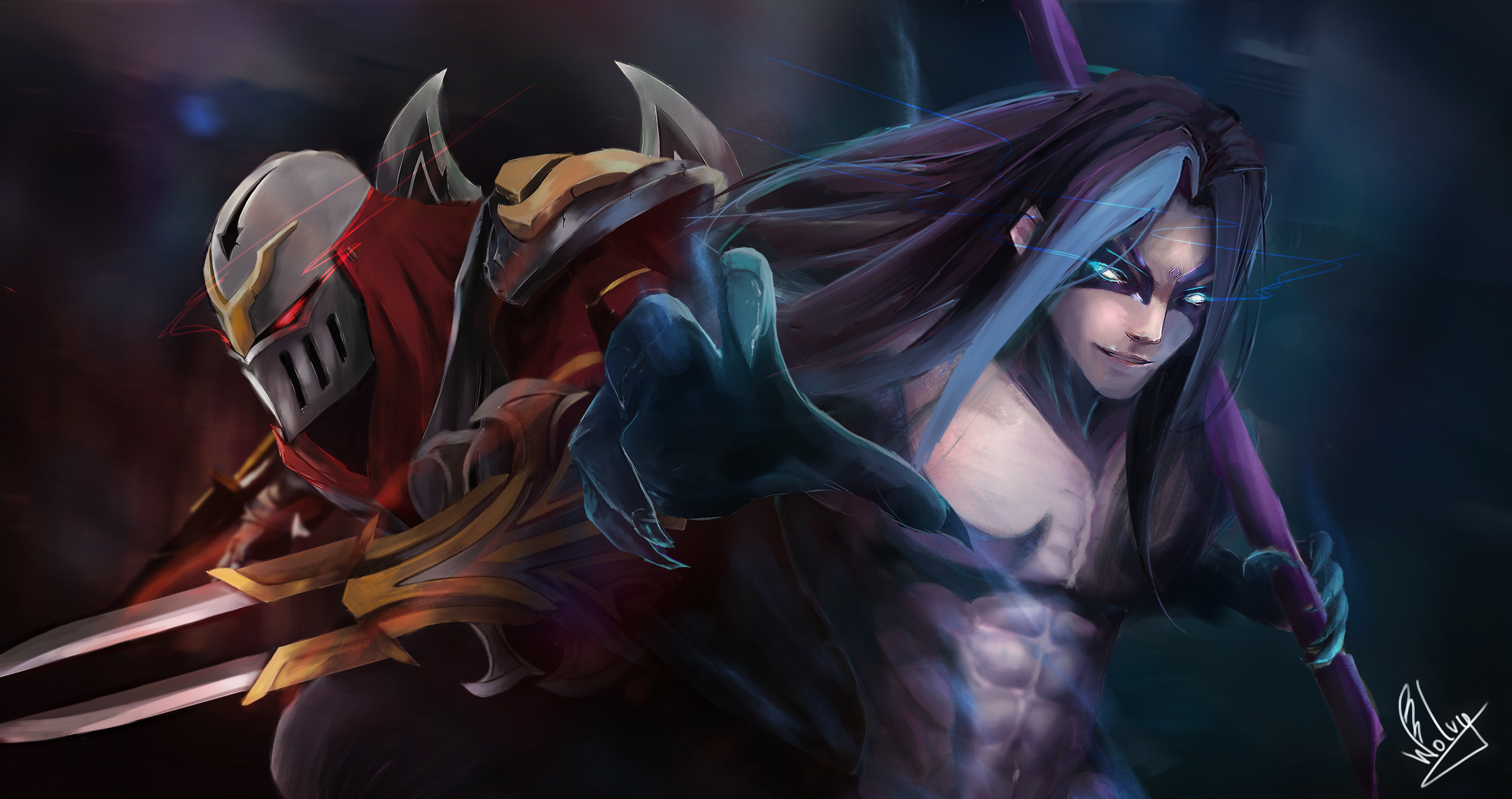 Kayn And Zed Wallpapers