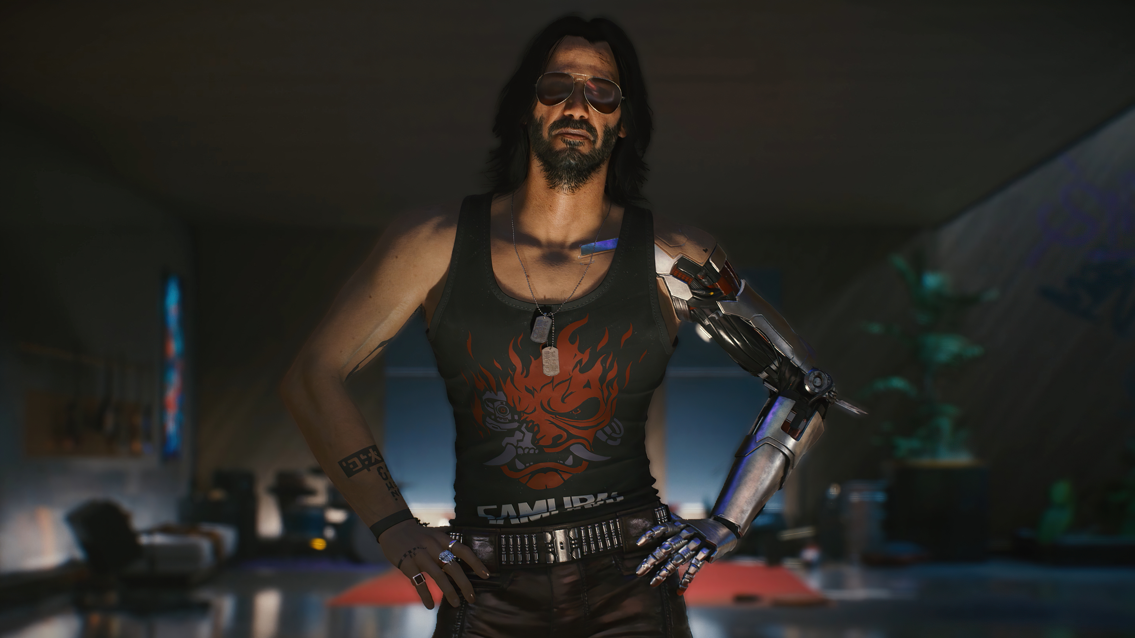 Keanu Reeves as Johnny Silverhand Cyberpunk 2077 Wallpapers