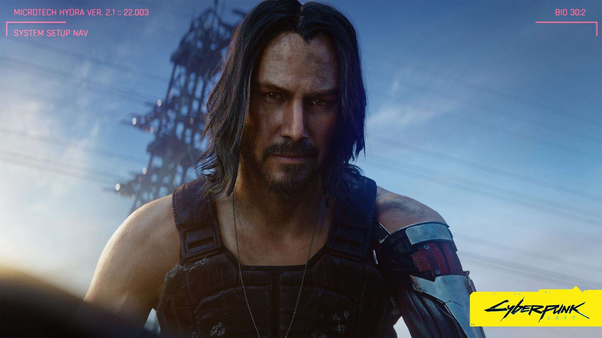 Keanu Reeves as Johnny Silverhand Cyberpunk 2077 Wallpapers