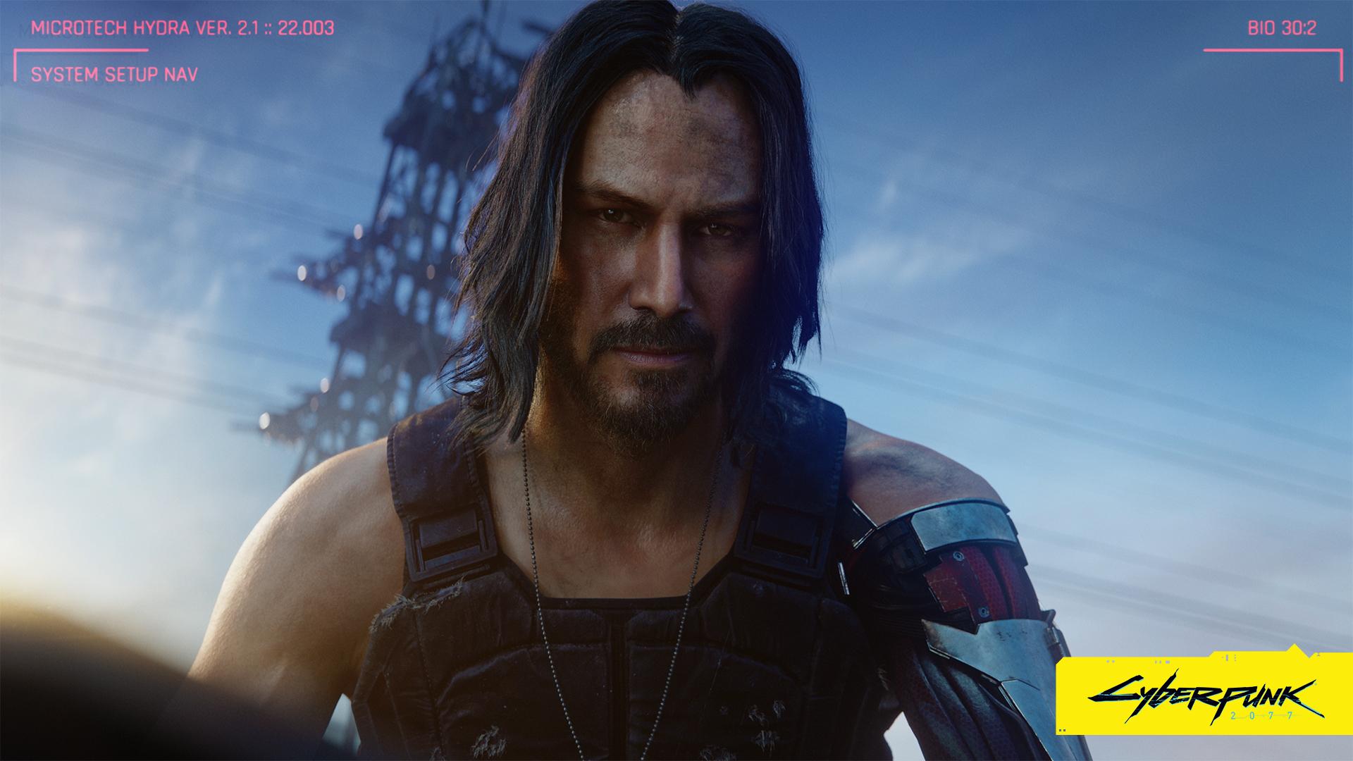 Keanu Reeves as Johnny Silverhand Cyberpunk Wallpapers