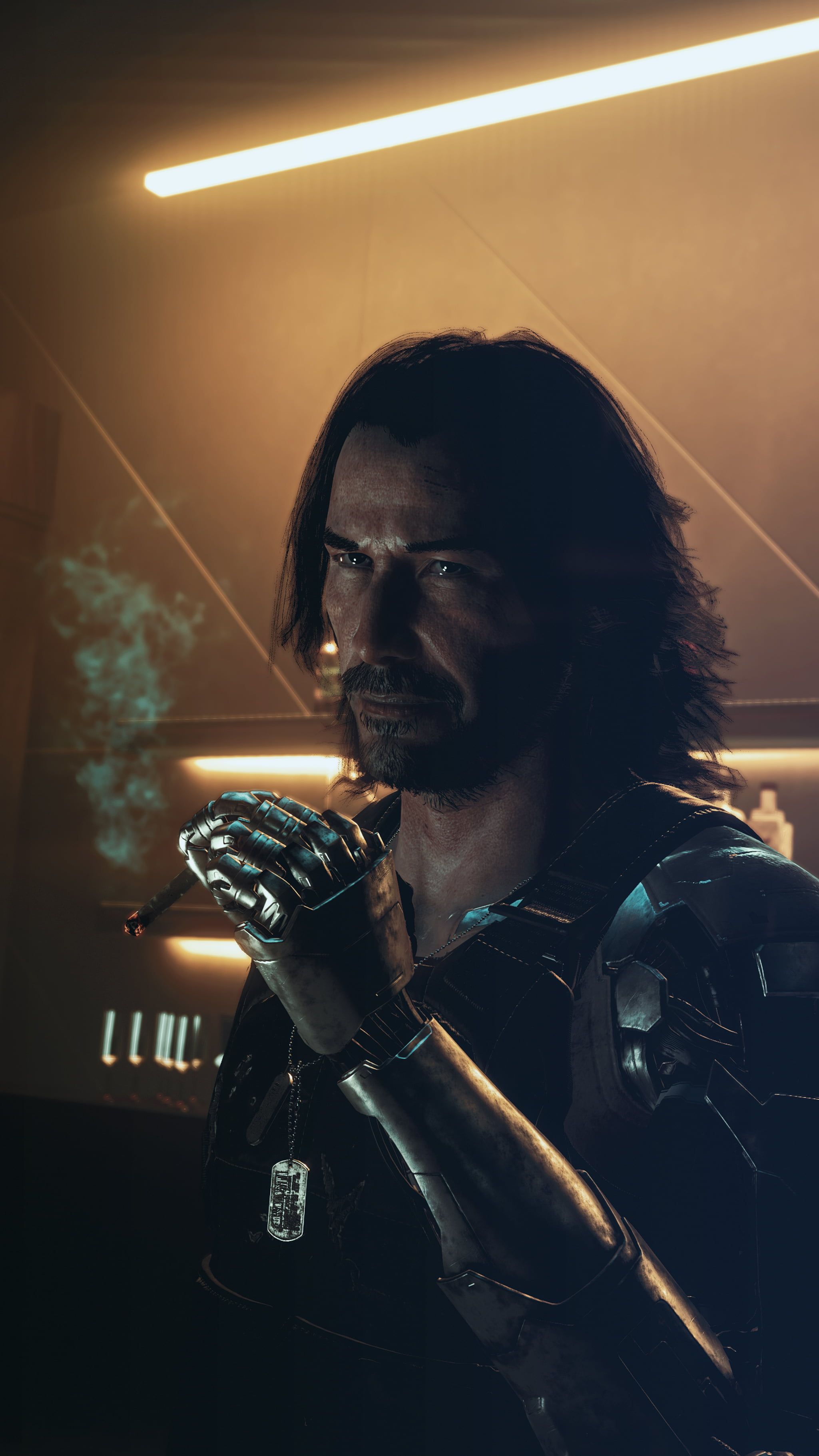 Keanu Reeves as Johnny Silverhand Cyberpunk Wallpapers