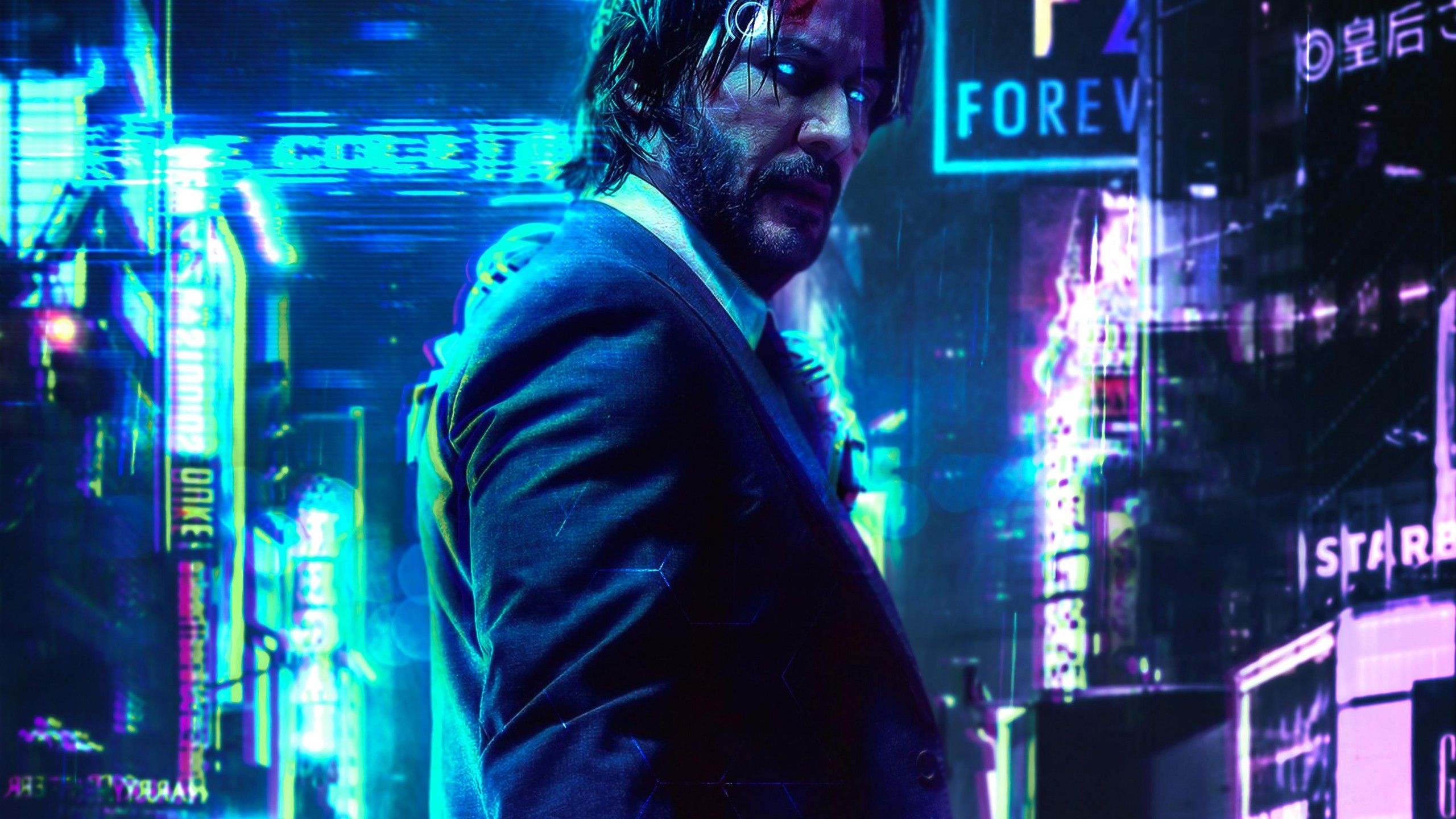 Keanu Reeves as Johnny Silverhand Cyberpunk Wallpapers