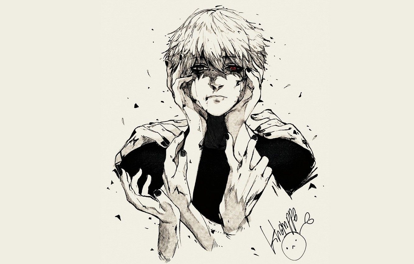 Ken Kaneki Black And White Wallpapers