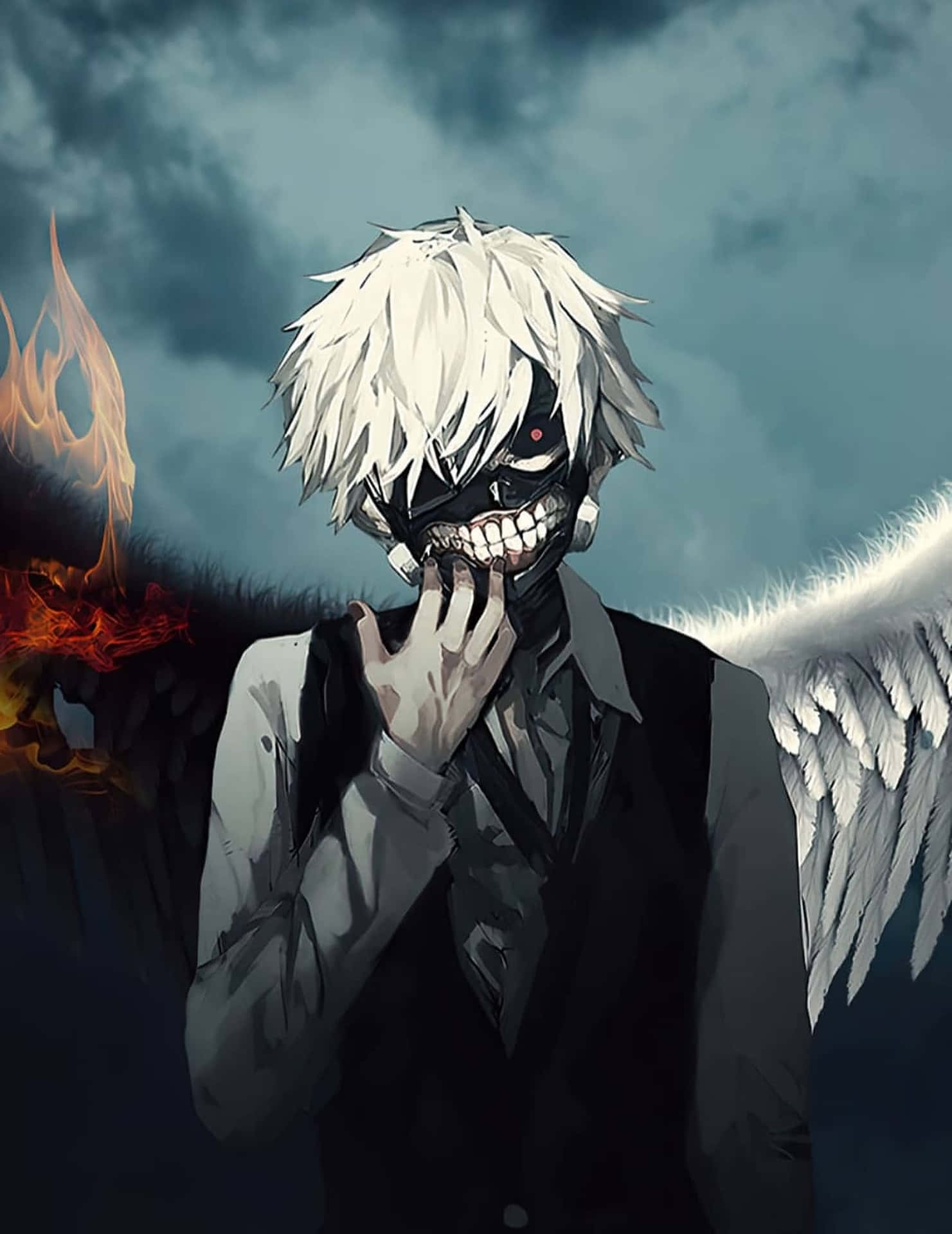 Ken Kaneki Fire Wings Wallpapers