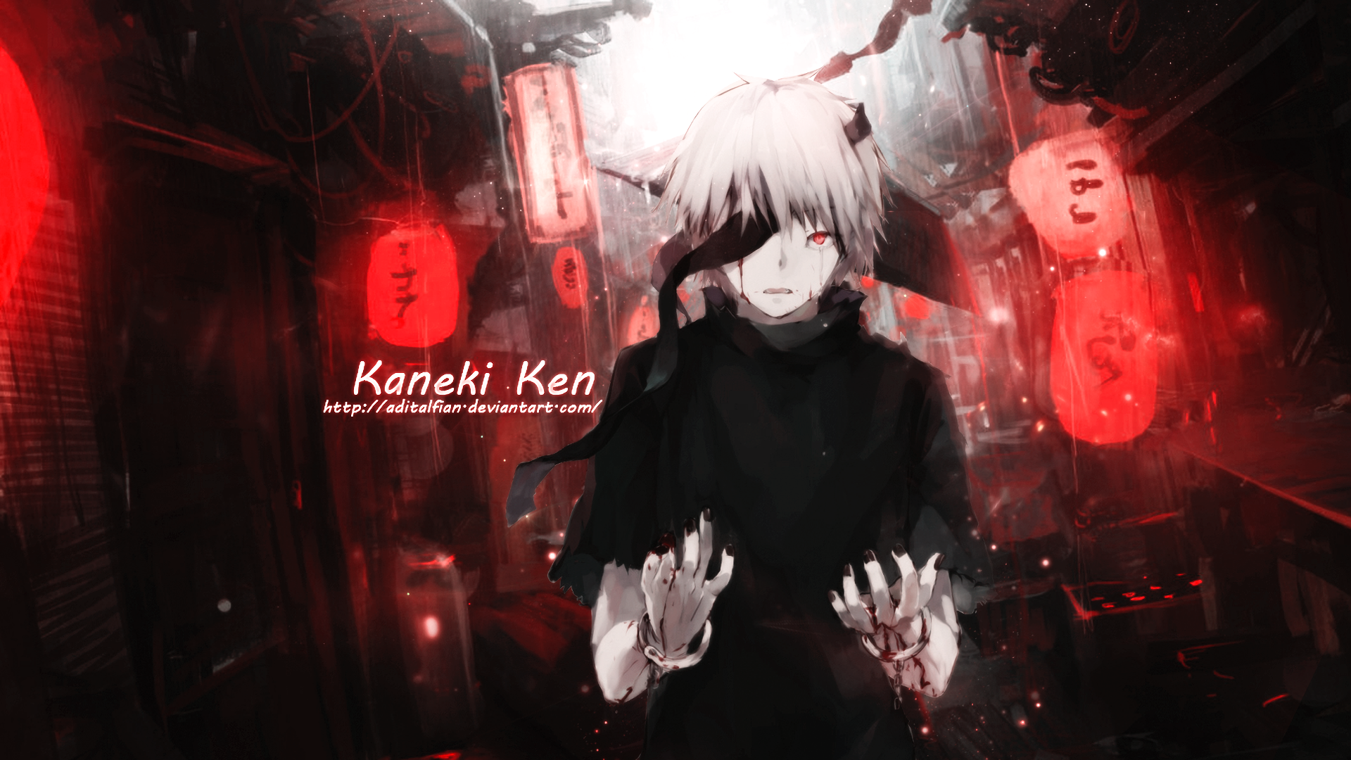 Ken Kaneki Fire Wings Wallpapers