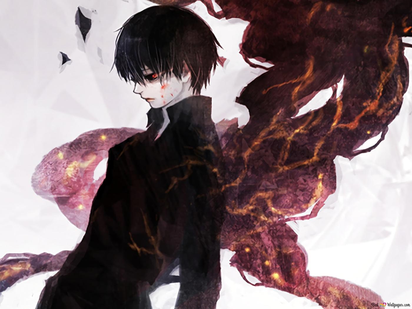 Ken Kaneki Fire Wings Wallpapers