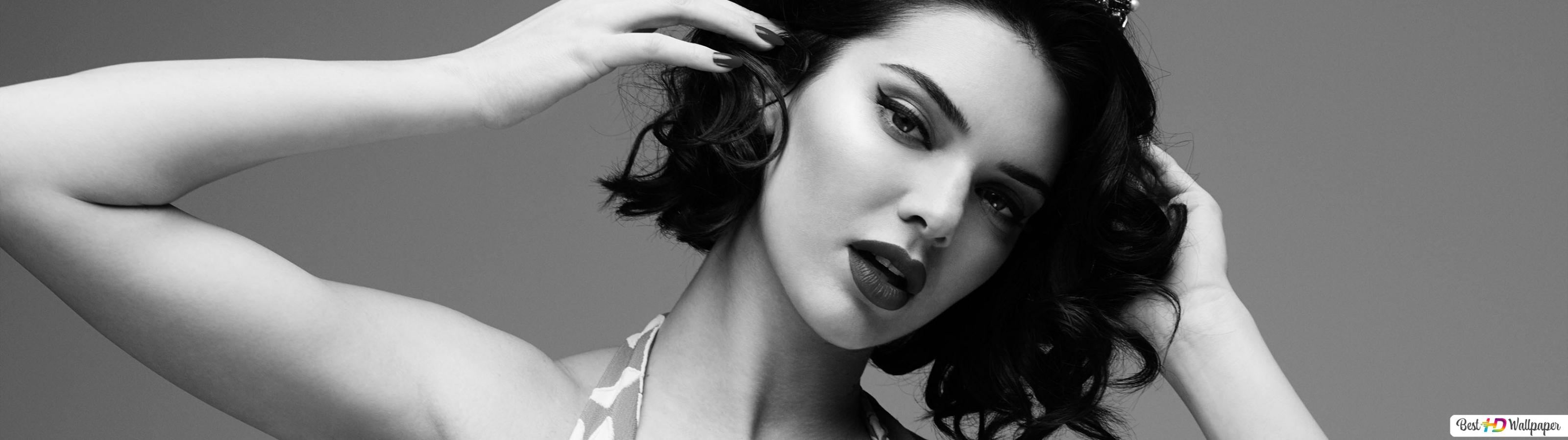 Kendall Jenner Marilyn Monroe Black and White Photoshoot Wallpapers