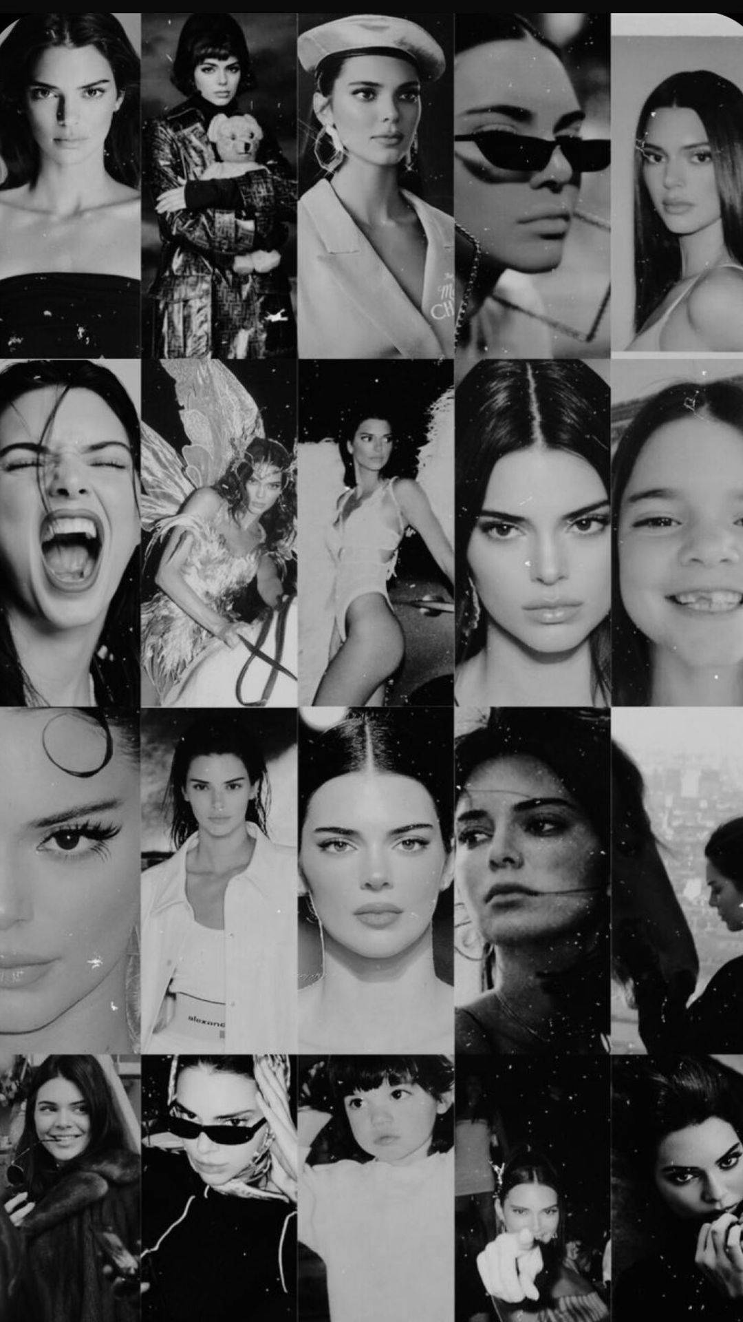 Kendall Jenner Monochrome Wallpapers