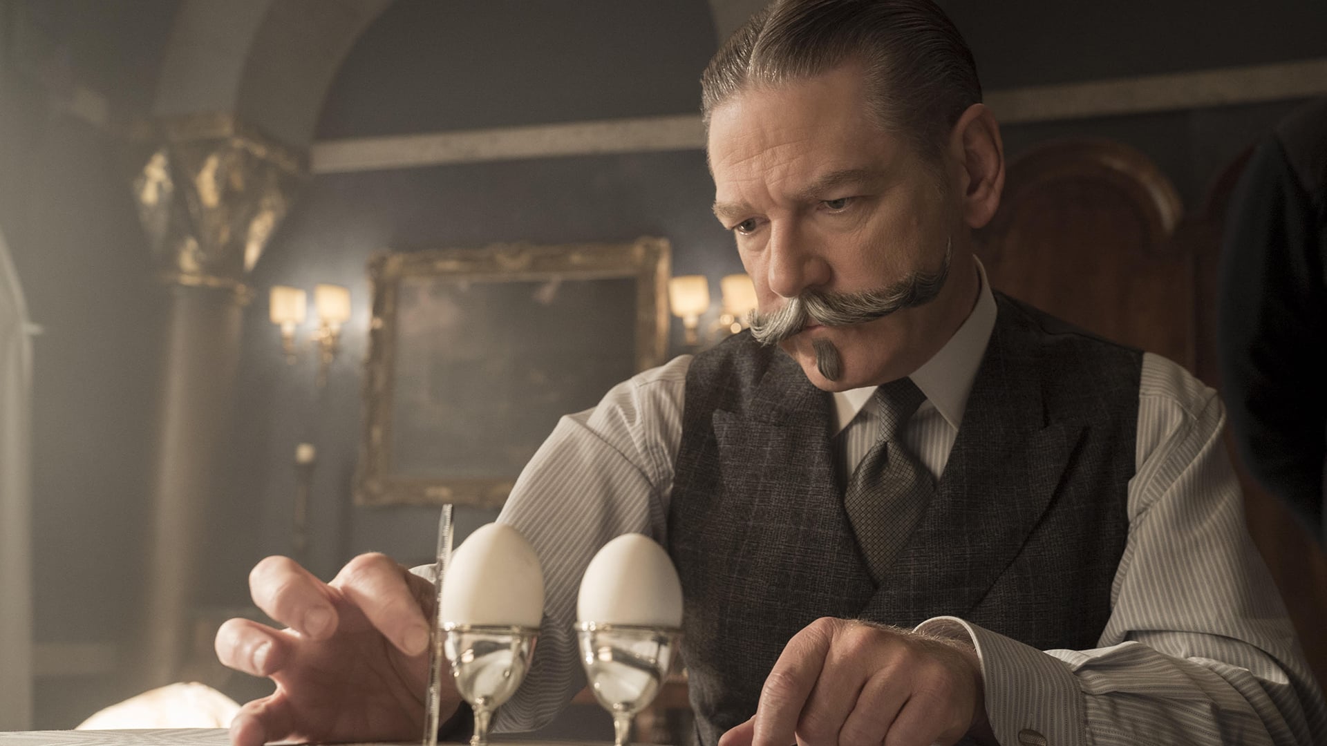 Kenneth Branagh As Hercule Poirot In Murder On The Orient Express Wallpapers