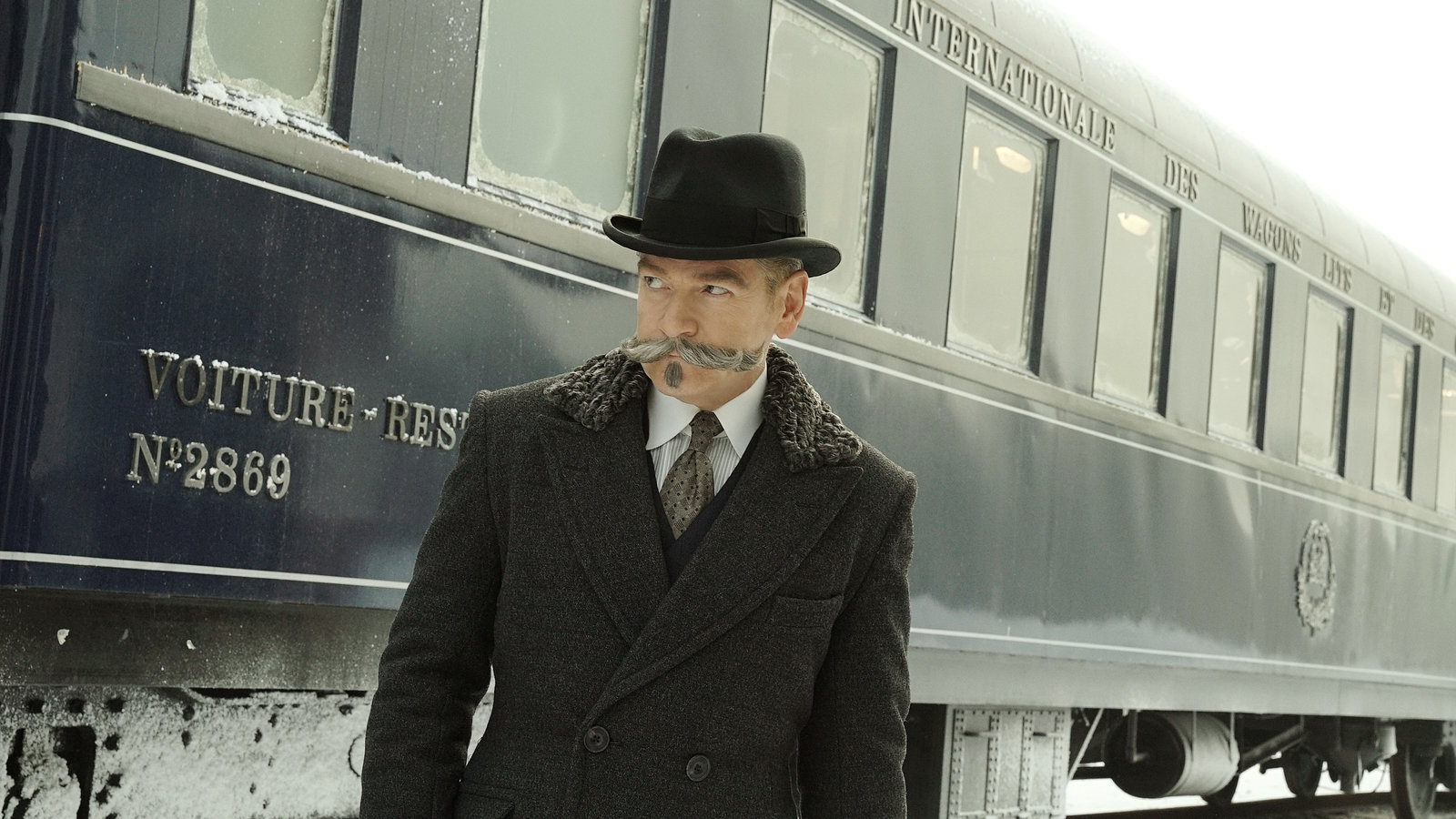 Kenneth Branagh As Hercule Poirot In Murder On The Orient Express Wallpapers