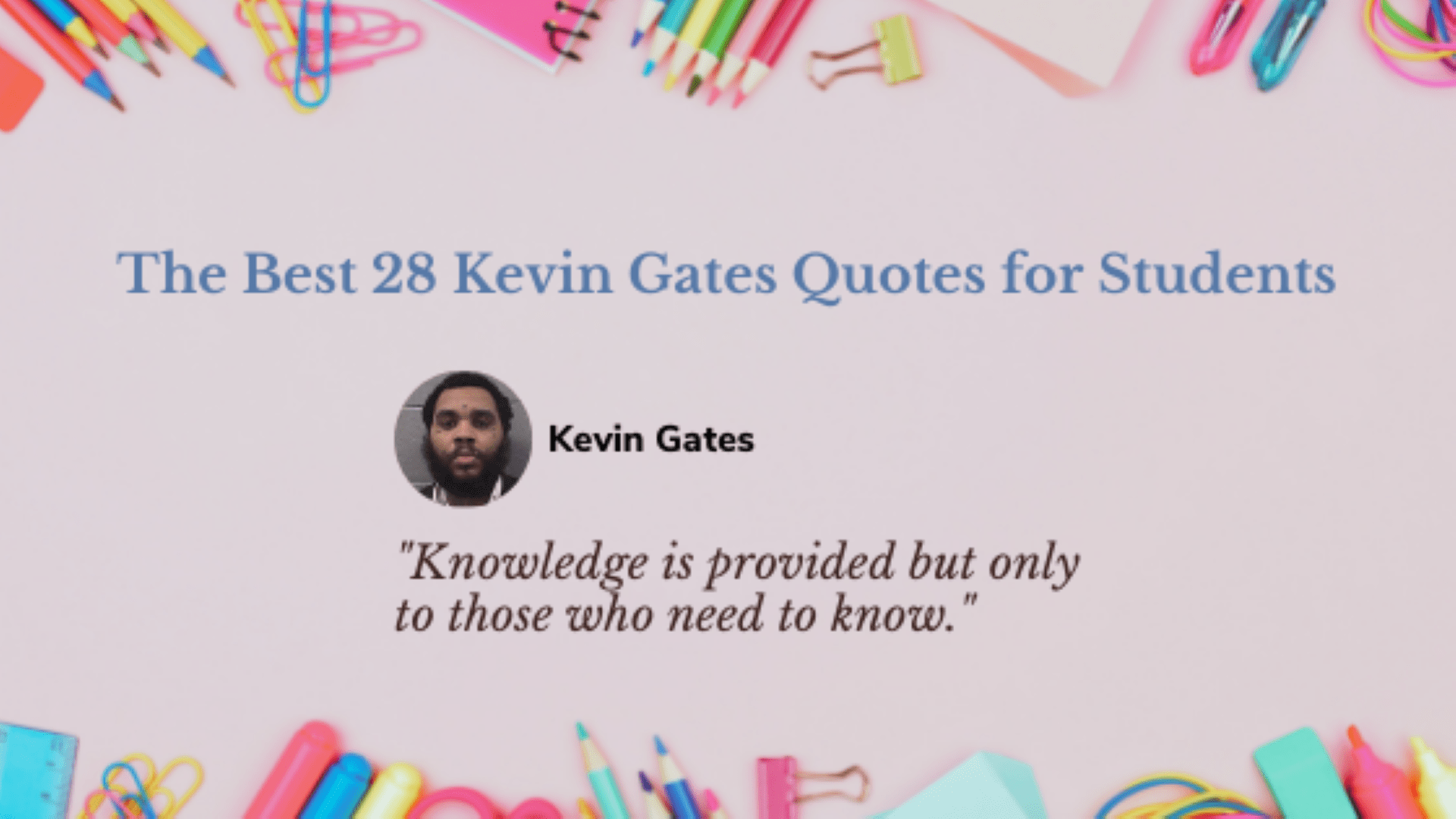 Kevin Gates Quotes Wallpapers