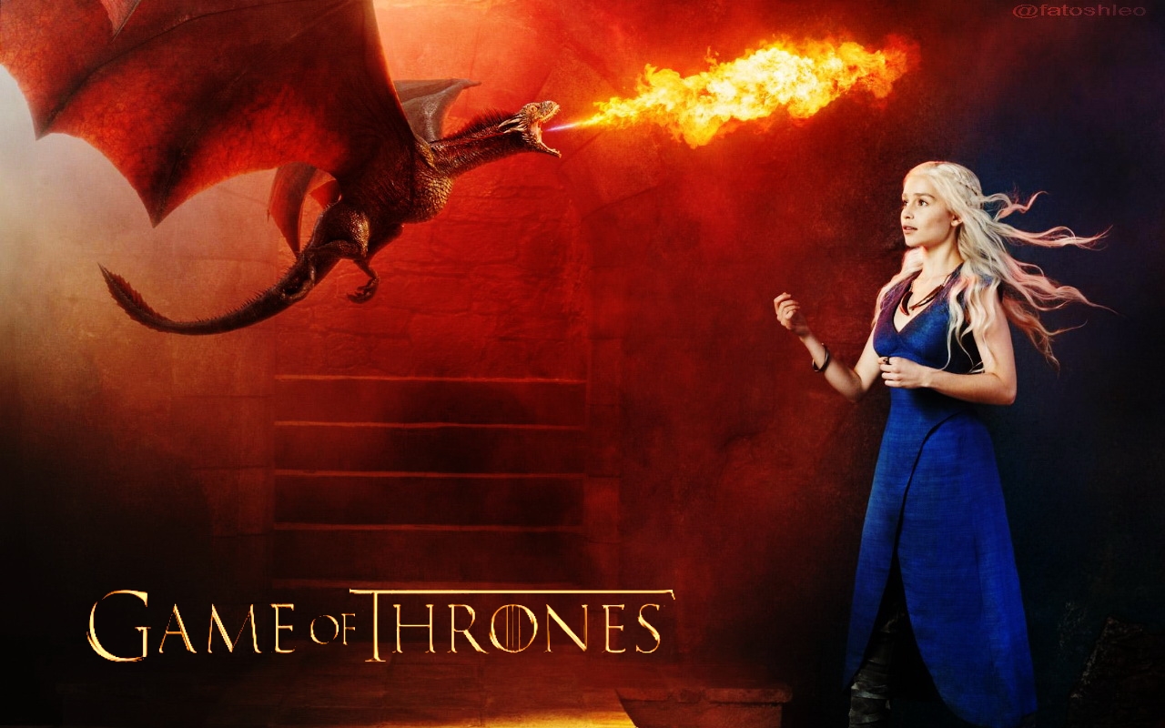 Khaleesi With Dragon Game Of Thrones Wallpapers