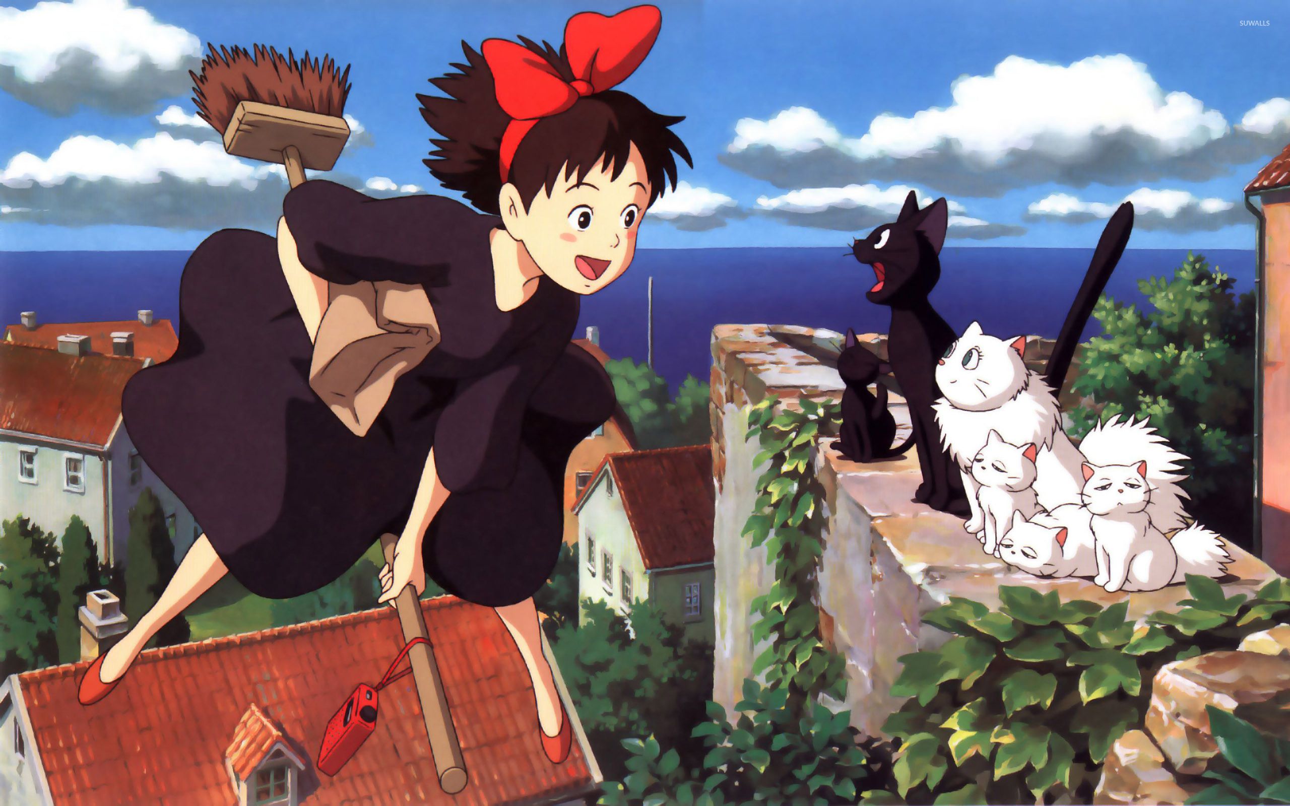 Kiki  And Jiji In Kikis Delivery Service Wallpapers