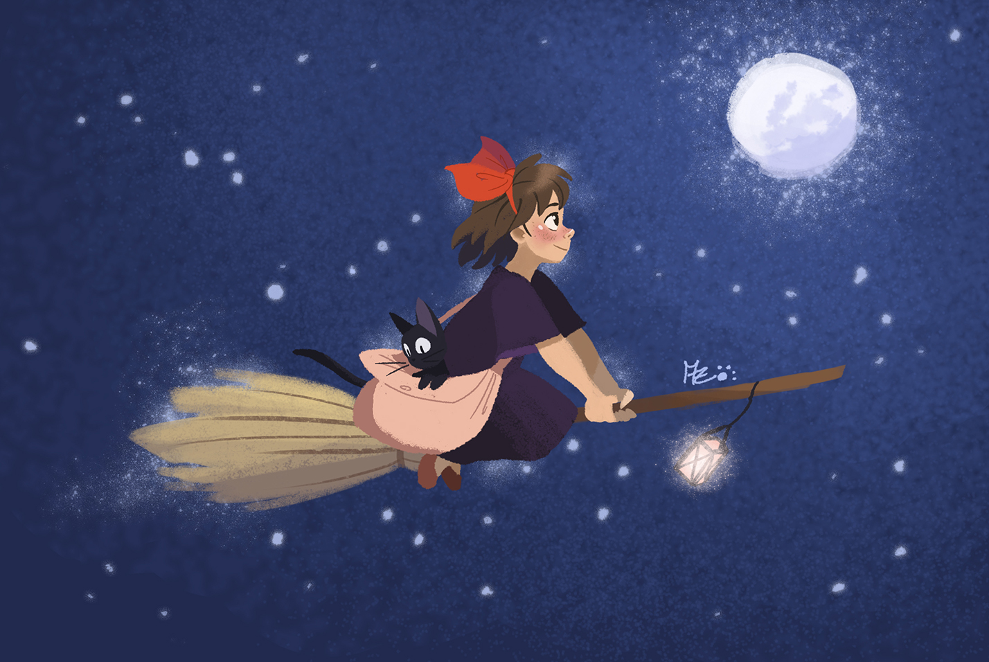 Kiki  And Jiji In Kikis Delivery Service Wallpapers