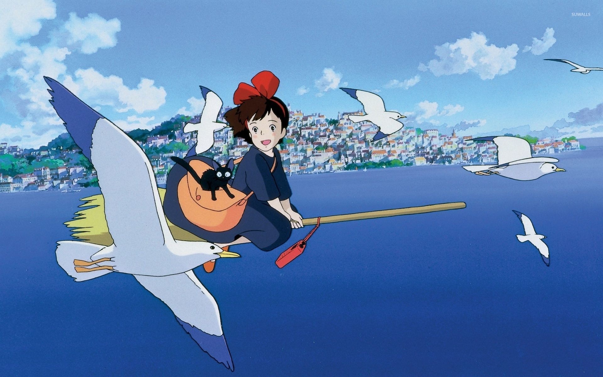 Kiki  And Jiji In Kikis Delivery Service Wallpapers