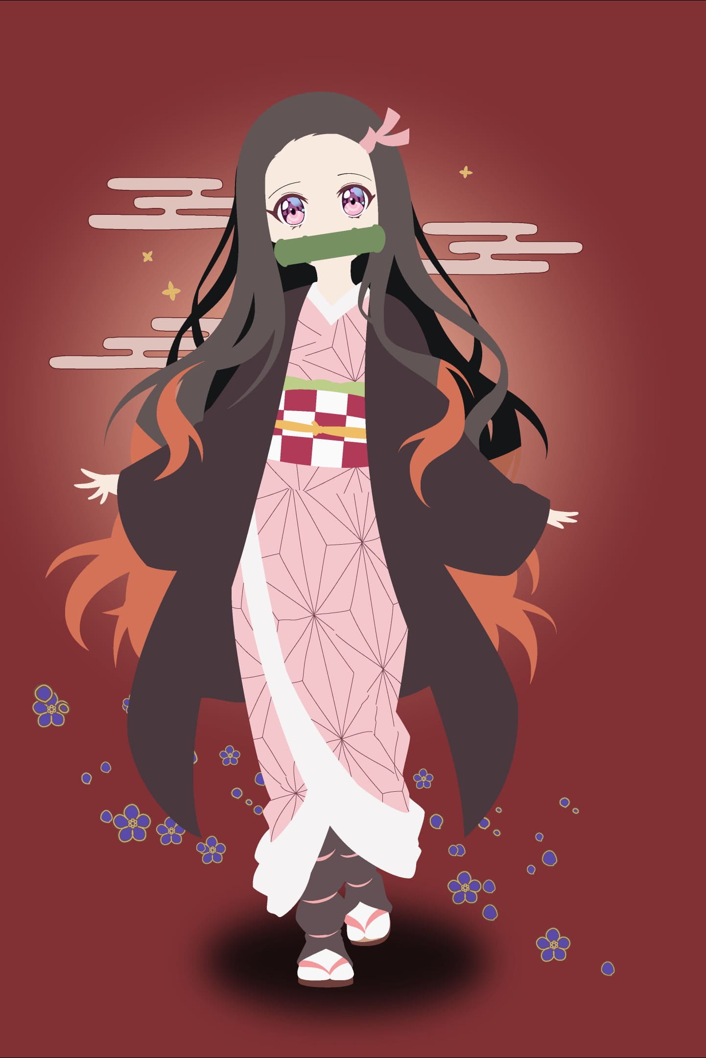 Kimetsu No Yaiba Art Nezuko Kamado Wallpapers