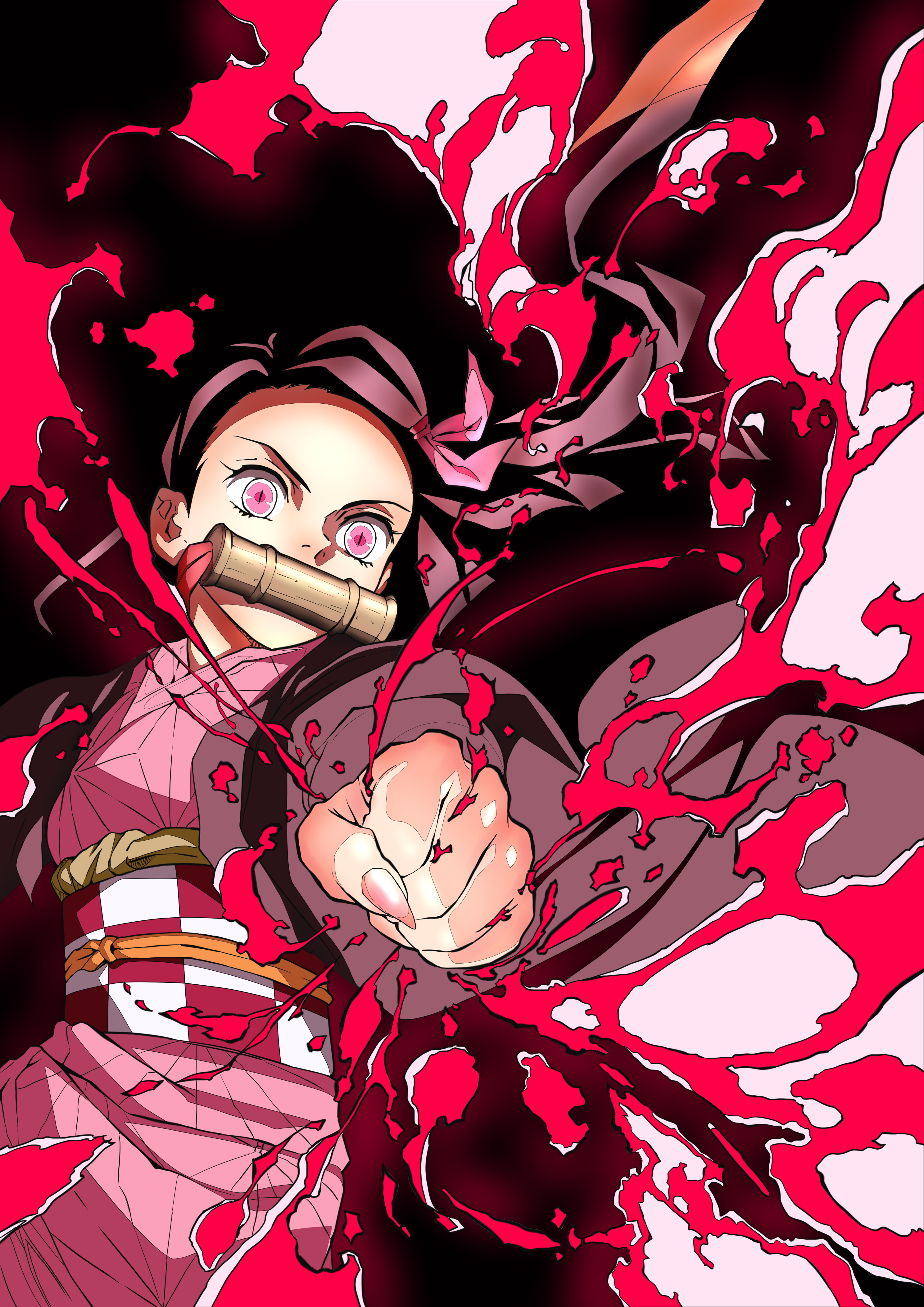 Kimetsu No Yaiba Art Nezuko Kamado Wallpapers