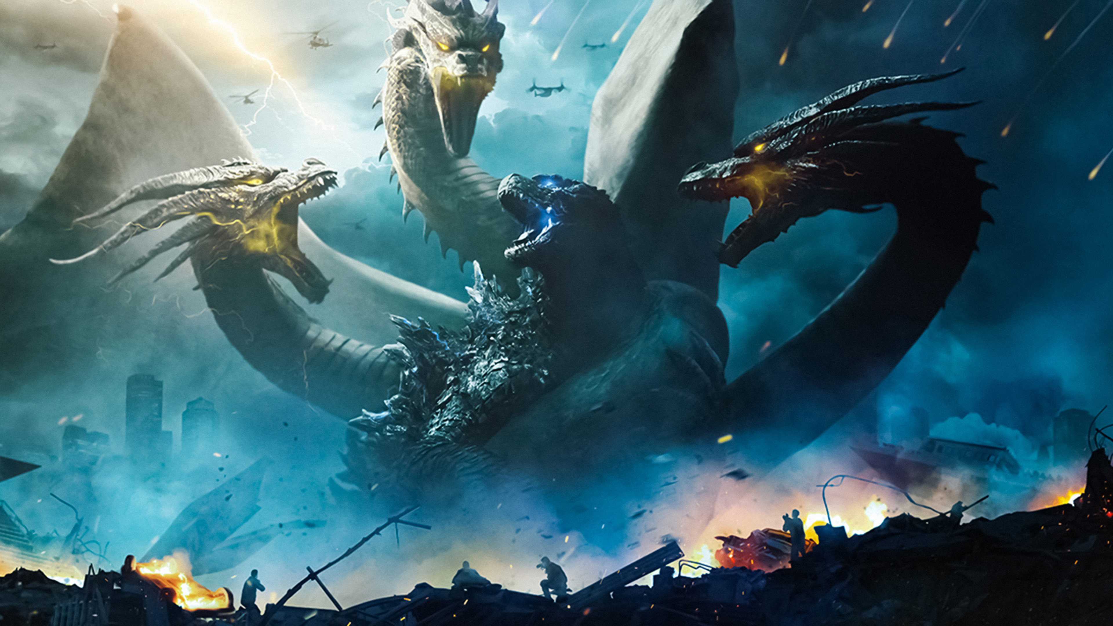 King Ghidorah In Godzilla King Of The Monsters Wallpapers