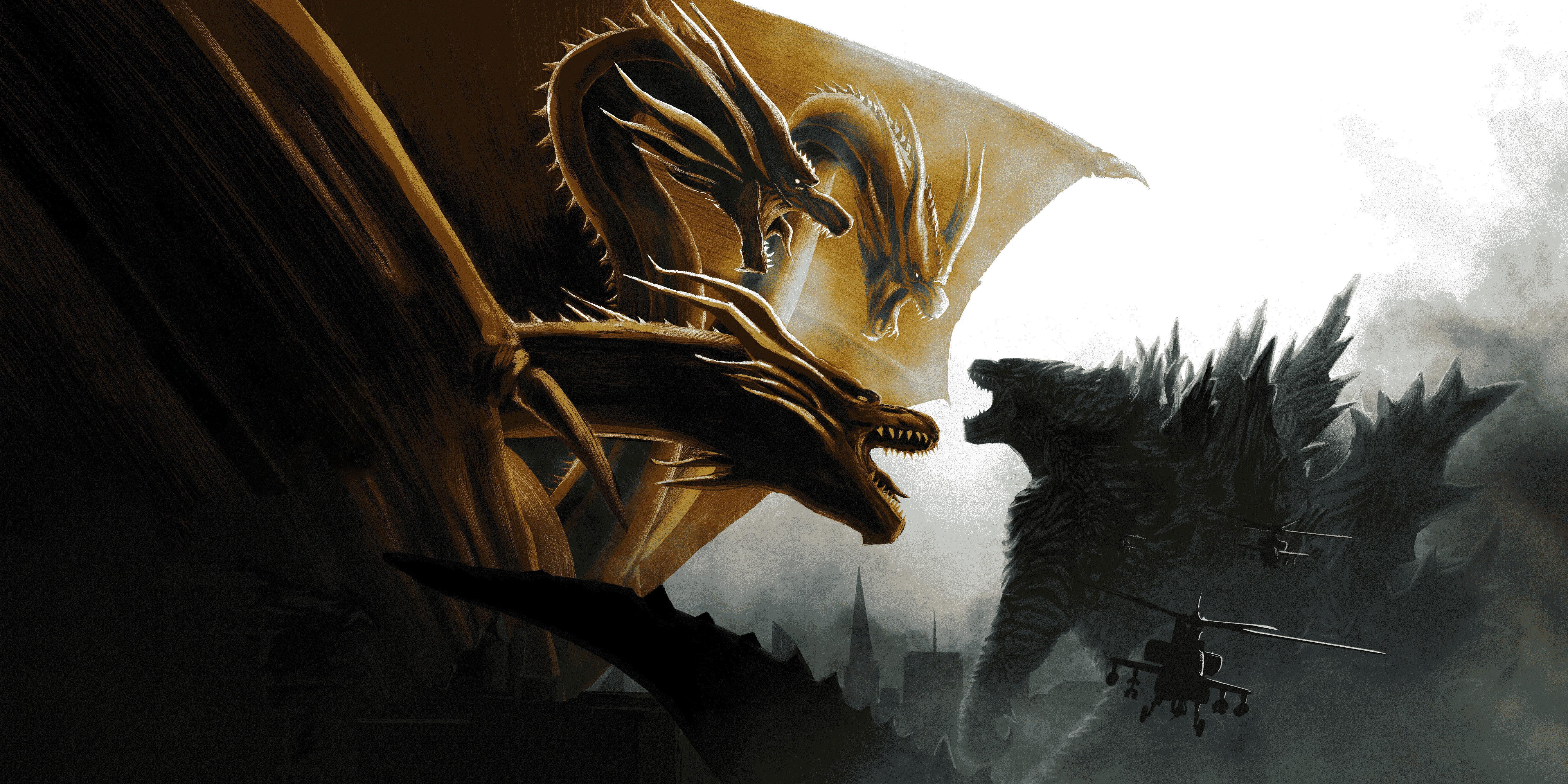 King Ghidorah In Godzilla King Of The Monsters Wallpapers