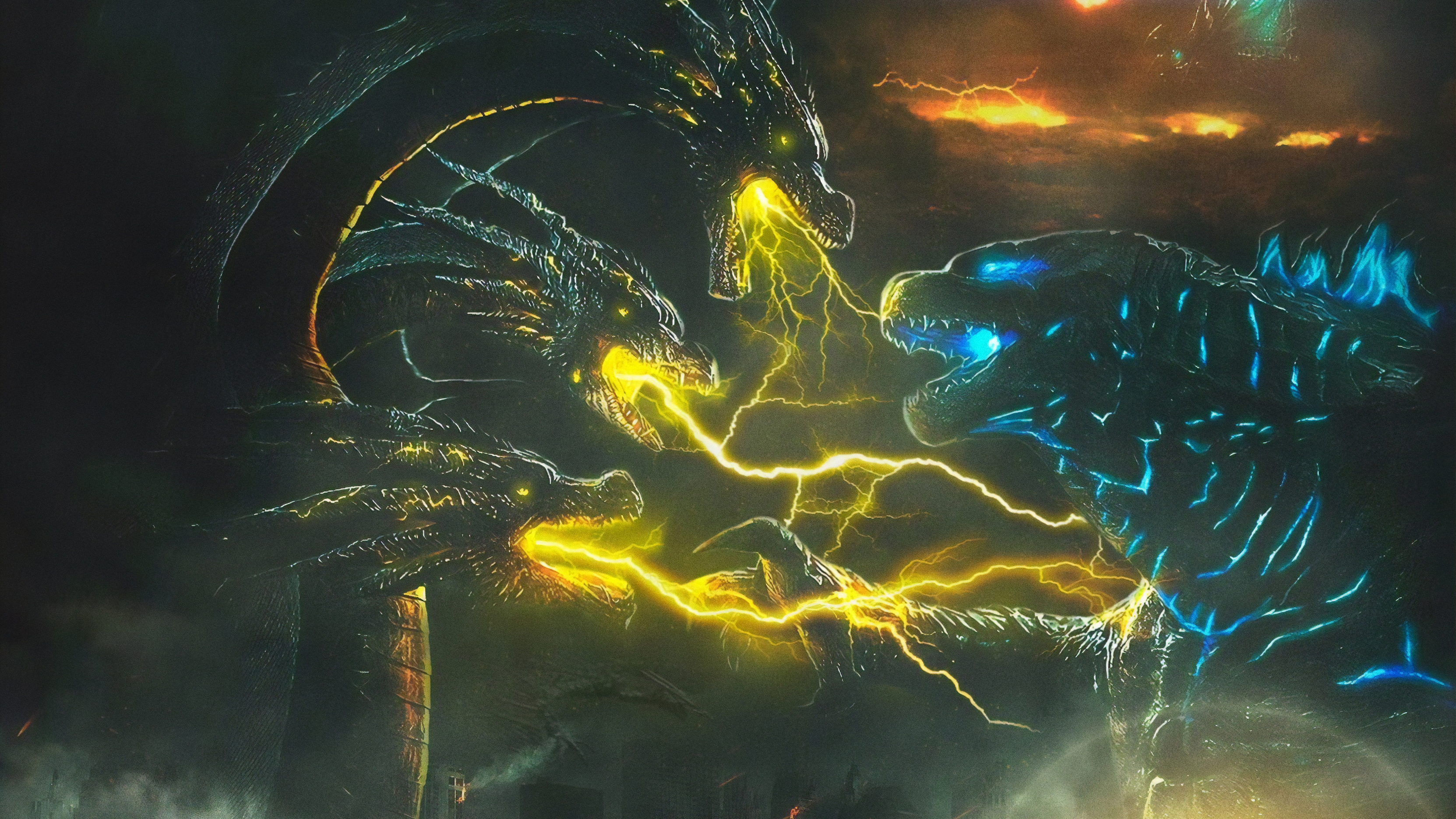 King Ghidorah In Godzilla King Of The Monsters Wallpapers