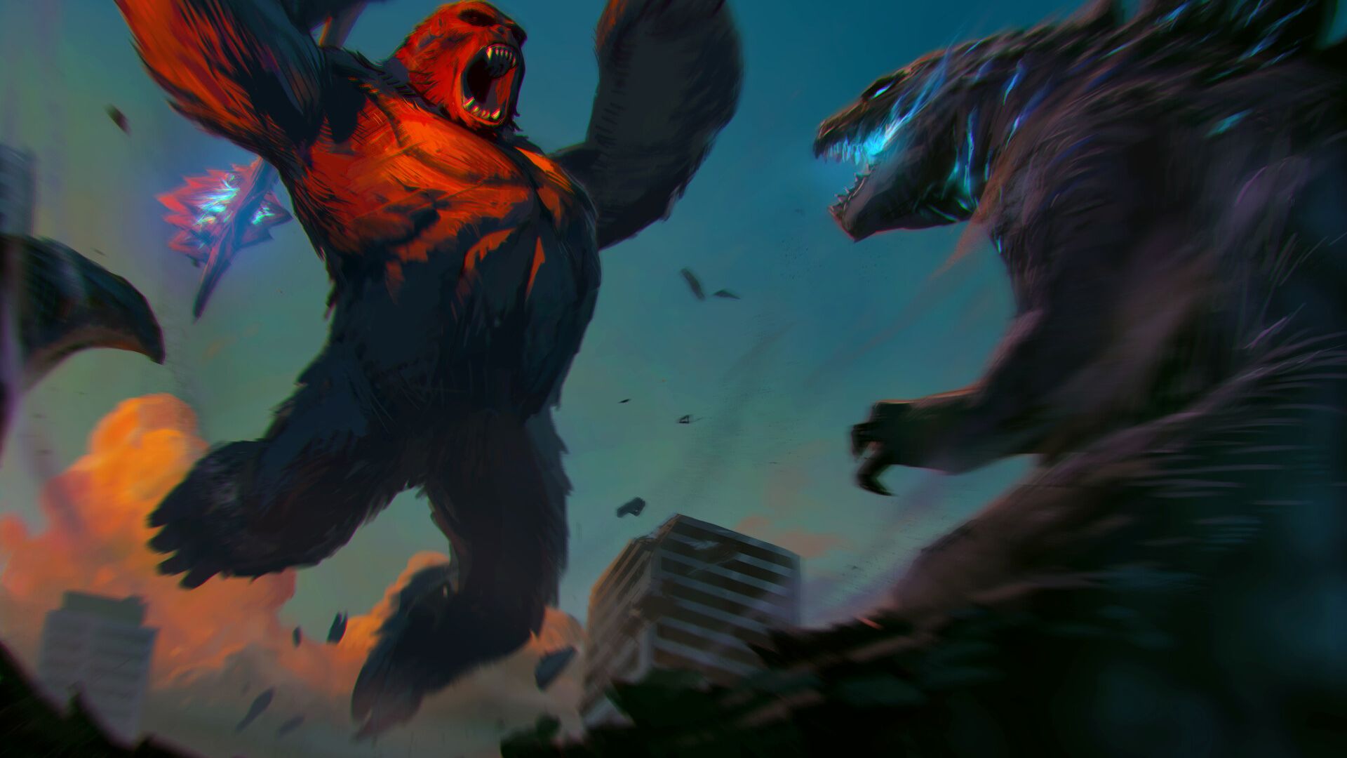 King Kong Vs Godzilla Artwork Wallpapers