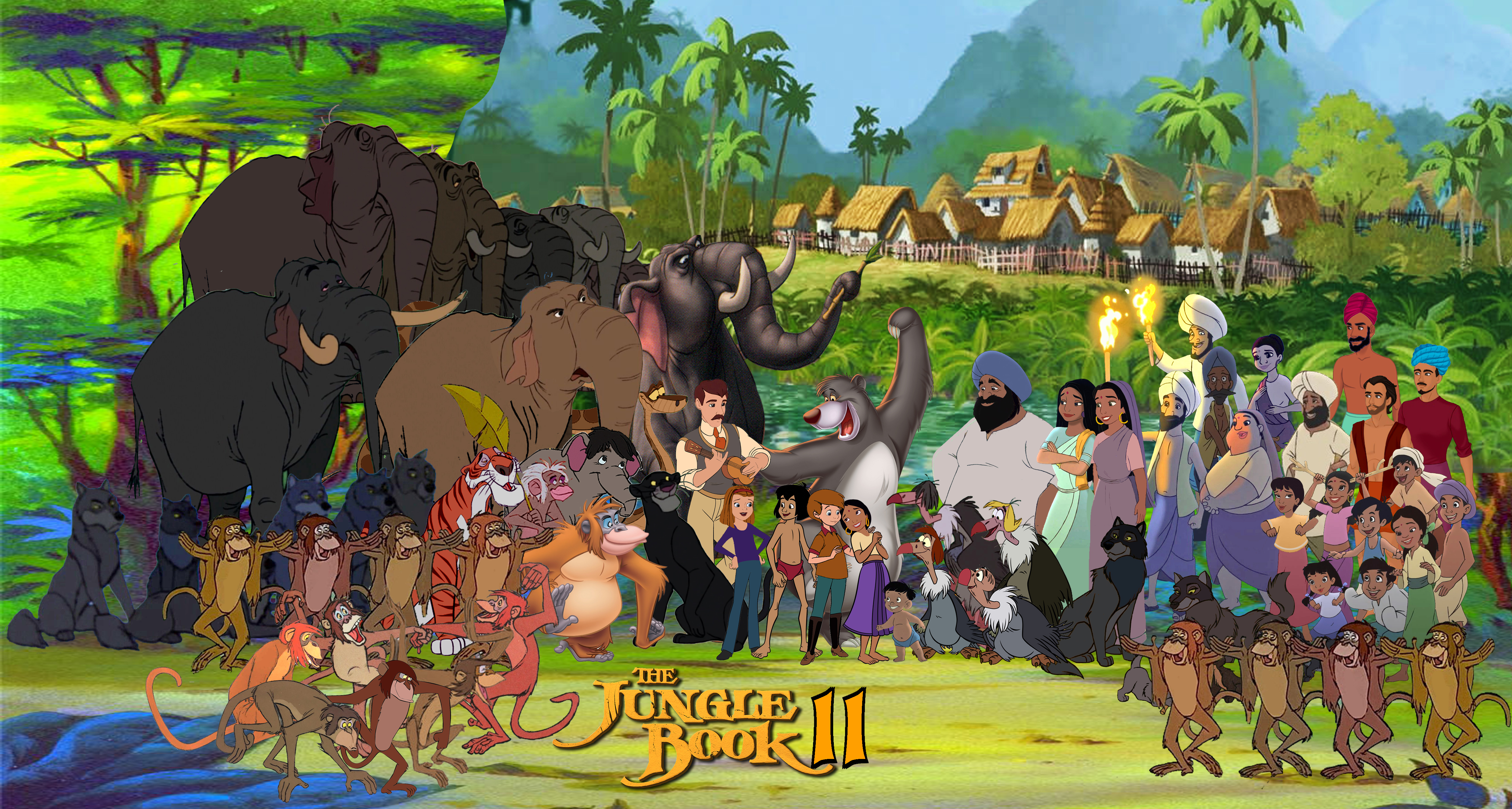 King Louie &Amp; Mowgli Jungle Book Wallpapers